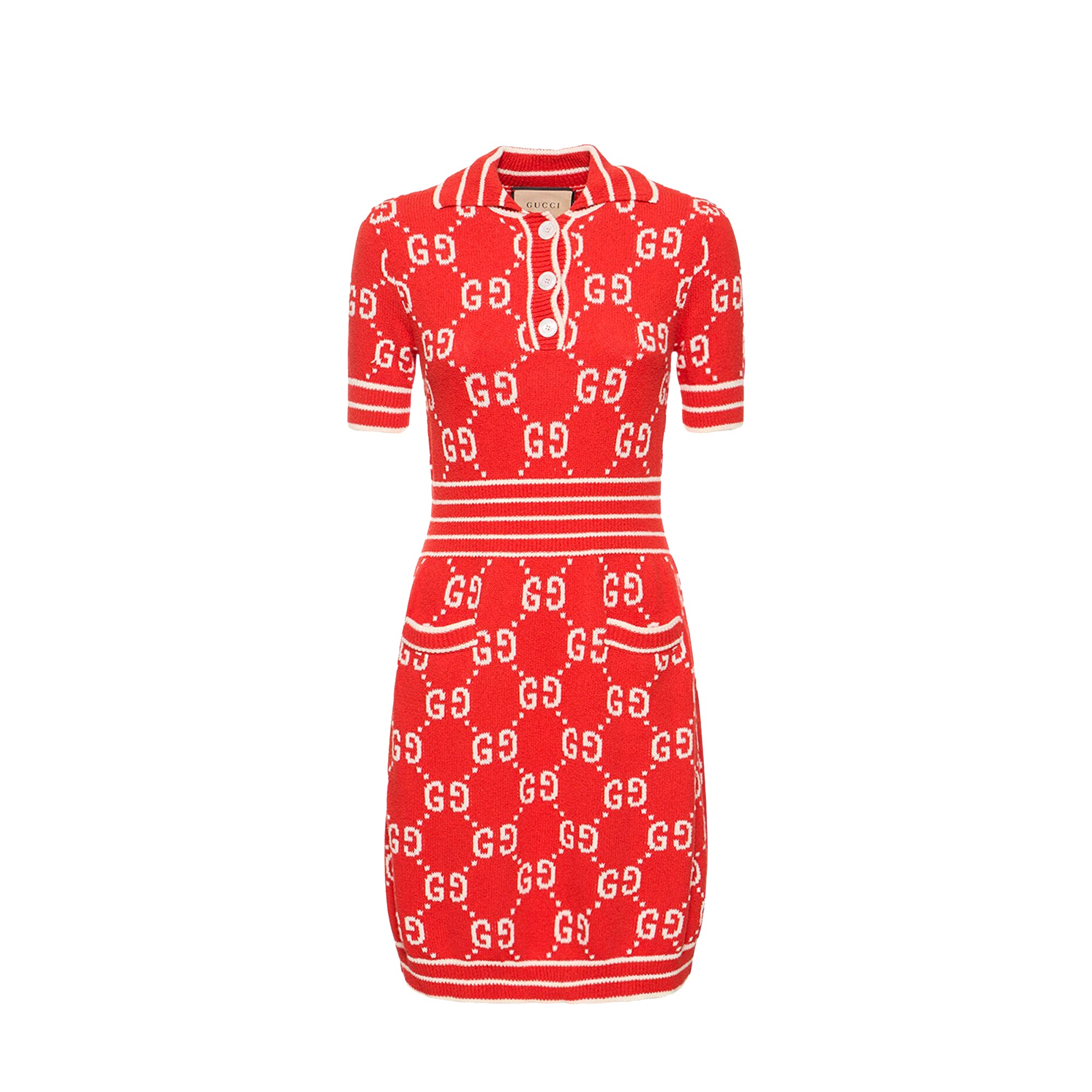 GUCCI - Robe Gucci en coton rouge (L)