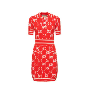GUCCI - Robe Gucci en coton rouge (L)