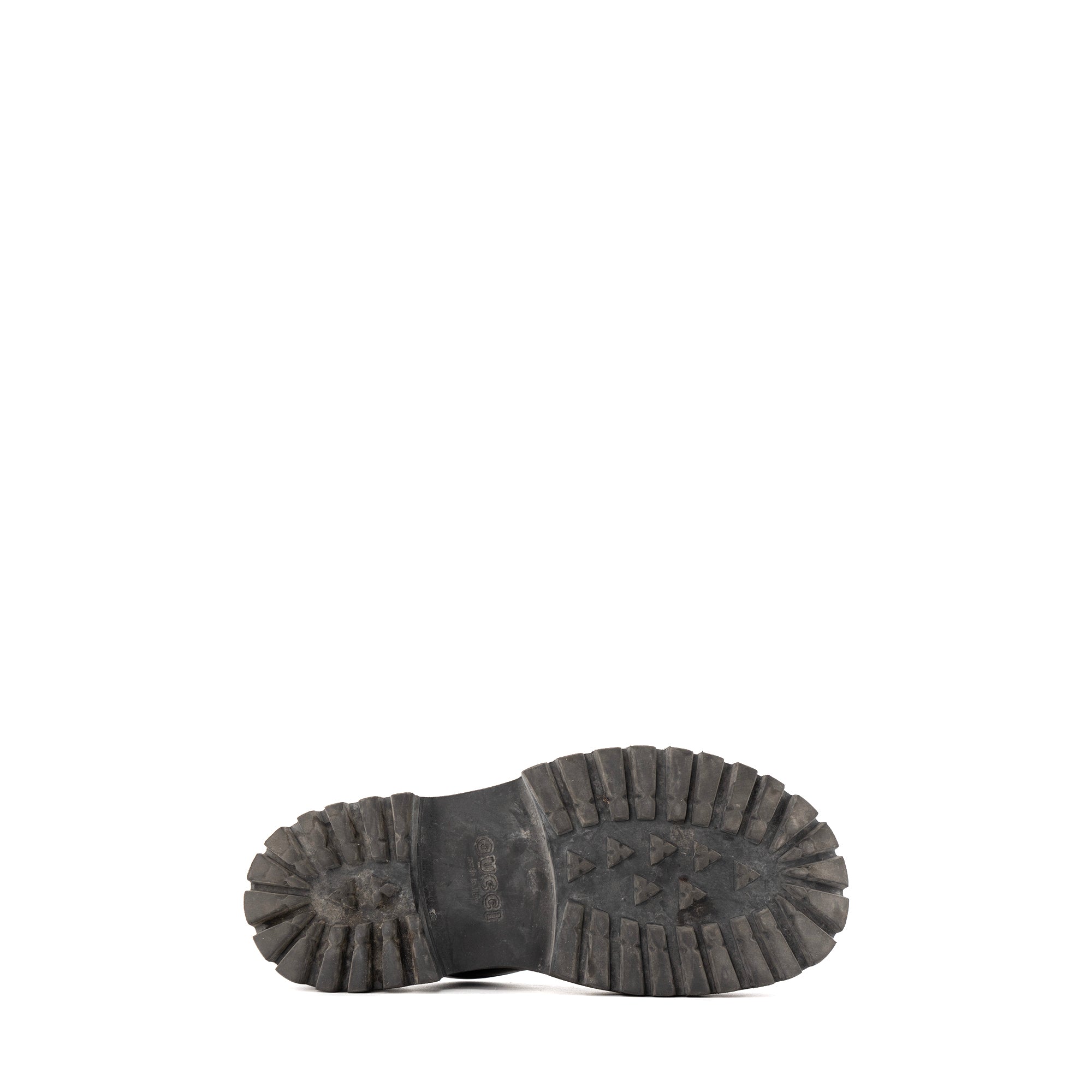 GUCCI - Sabots Rubber GG Gucci en caoutchouc noir (T39)