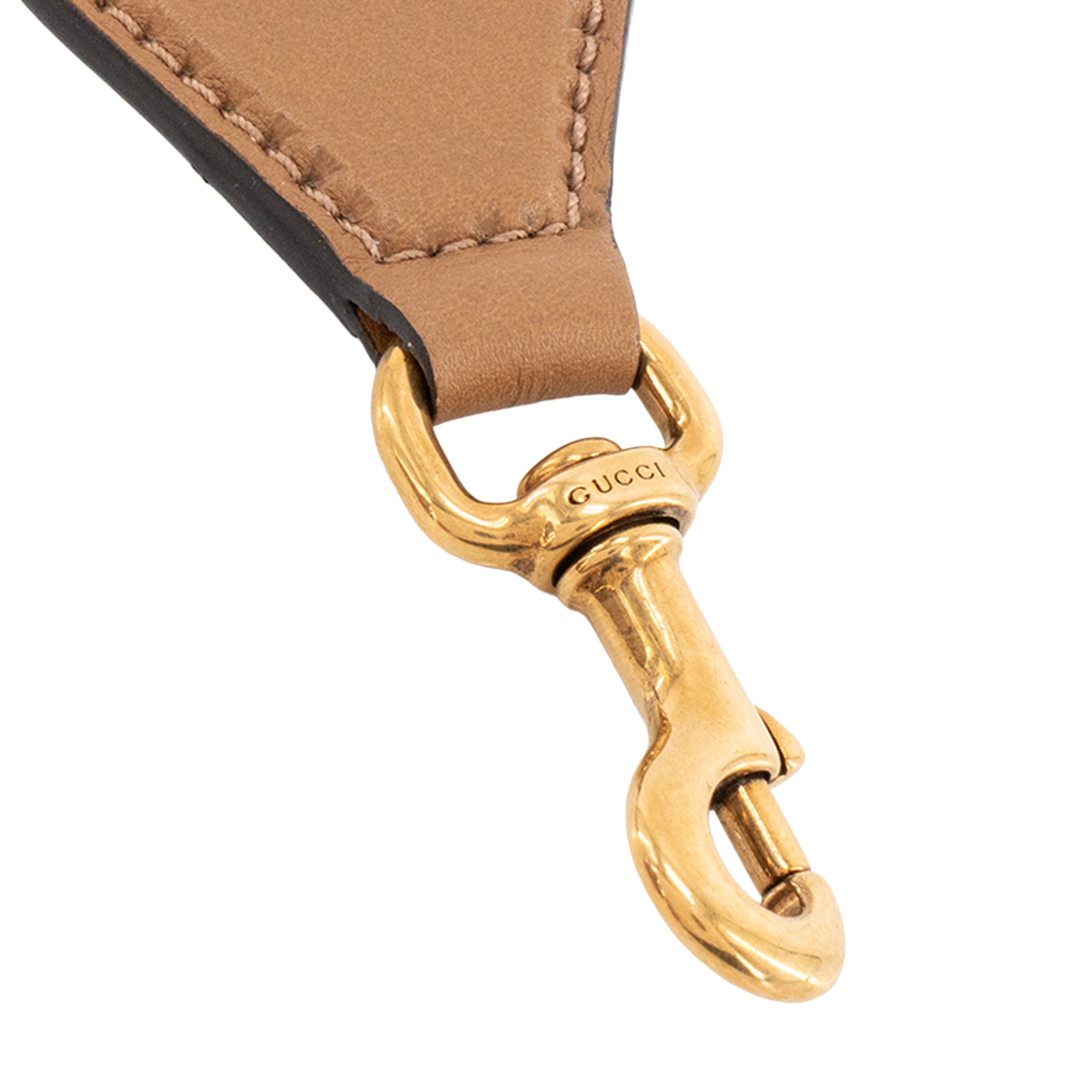 GUCCI - Sac à bandoulière Bauletto Gucci en cuir lisse marron