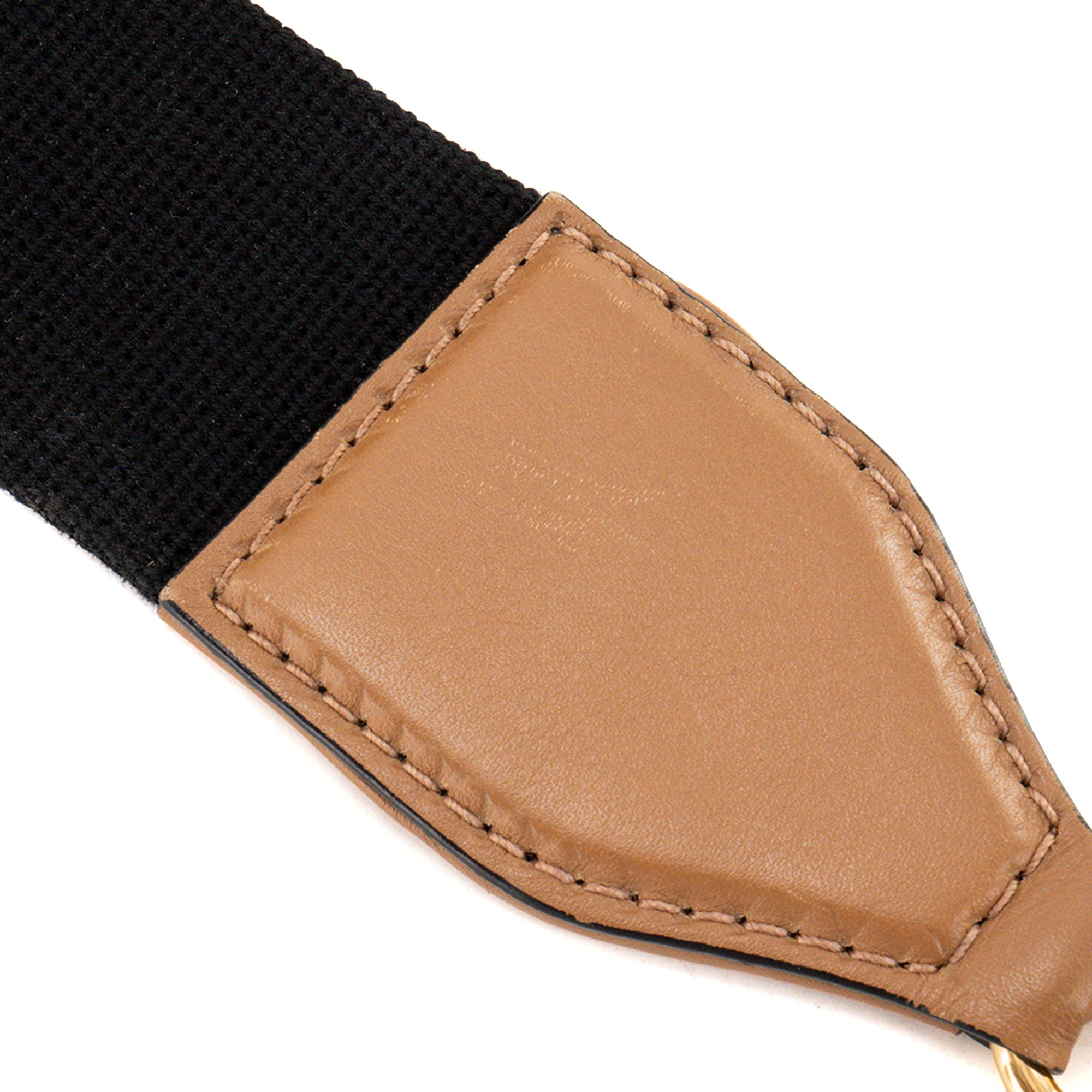 GUCCI - Sac à bandoulière Bauletto Gucci en toile monogrammée noire et cuir marron