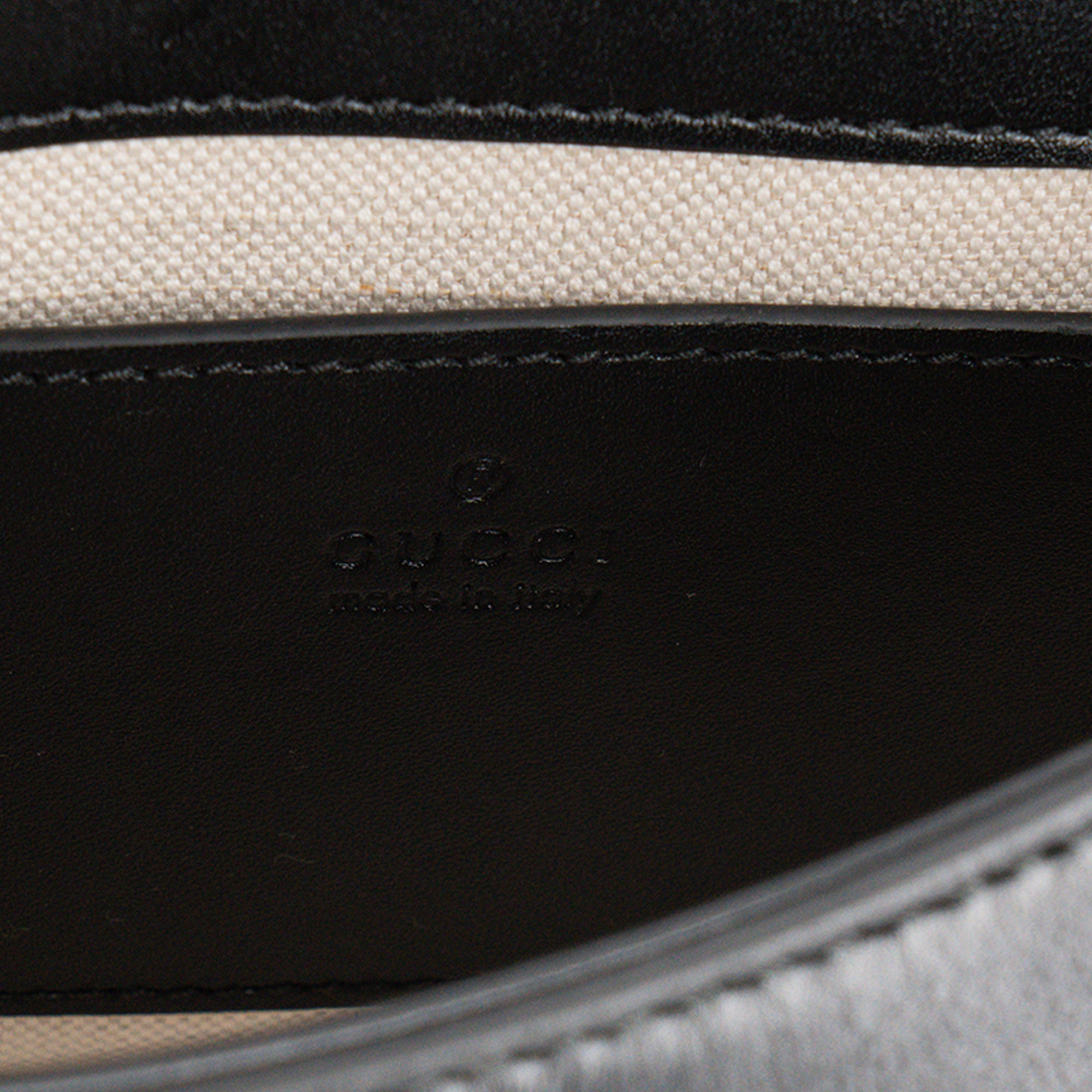 GUCCI - Sac à bandoulière Blondie Gucci en cuir lisse noir