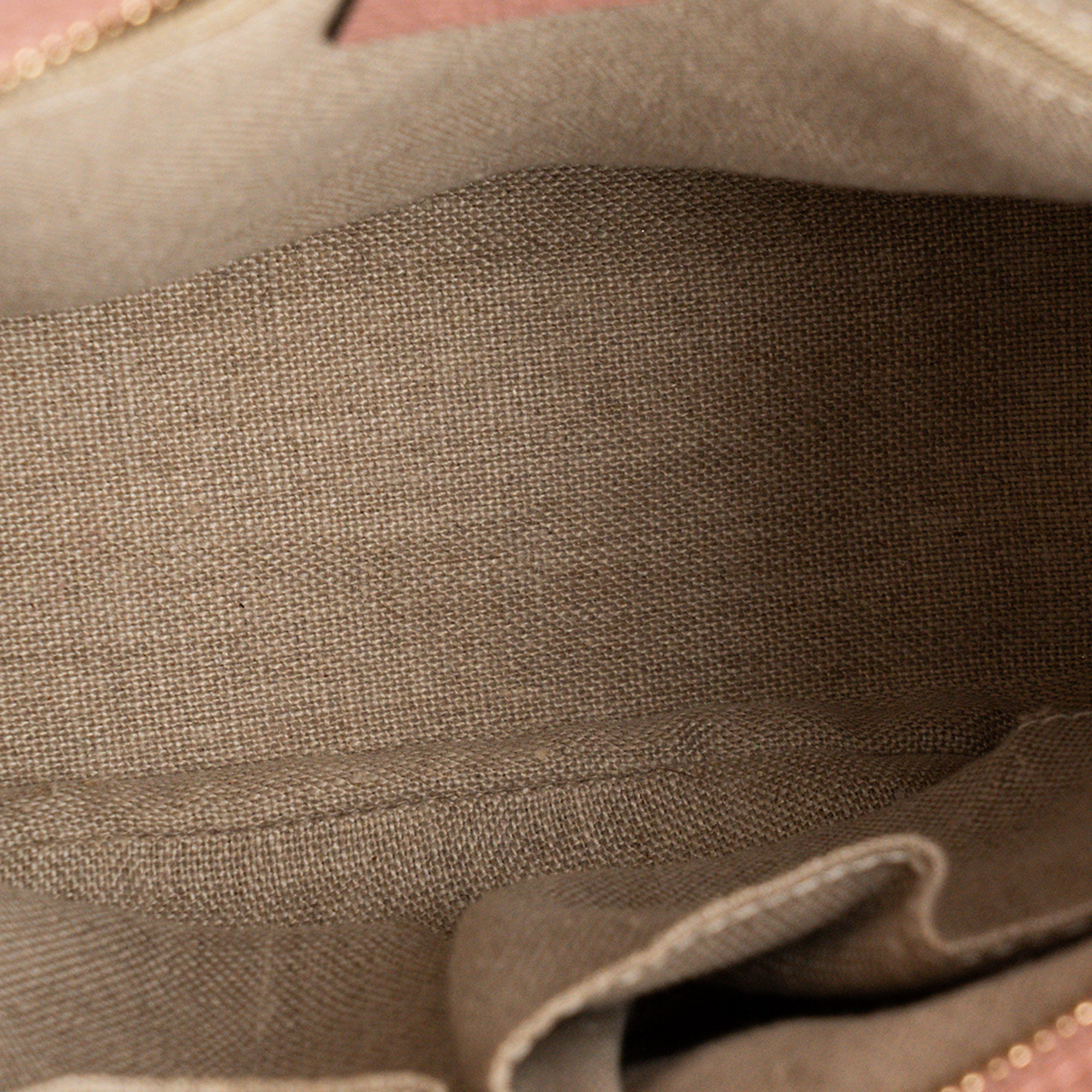GUCCI - Sac à bandoulière Bree Gucci en toile monogrammée marron et cuir grainé rose