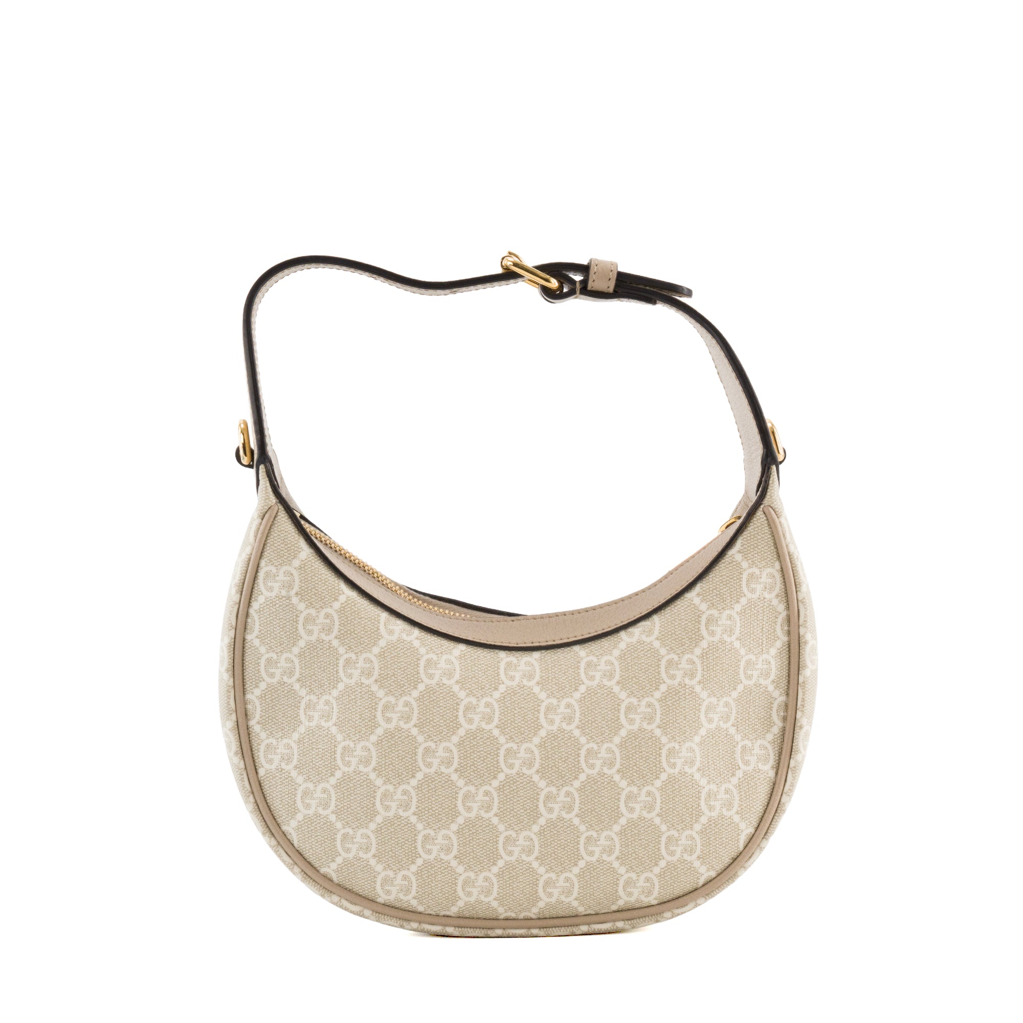 GUCCI - Sac à bandoulière Demi Lune Gucci en toile enduite monogrammée