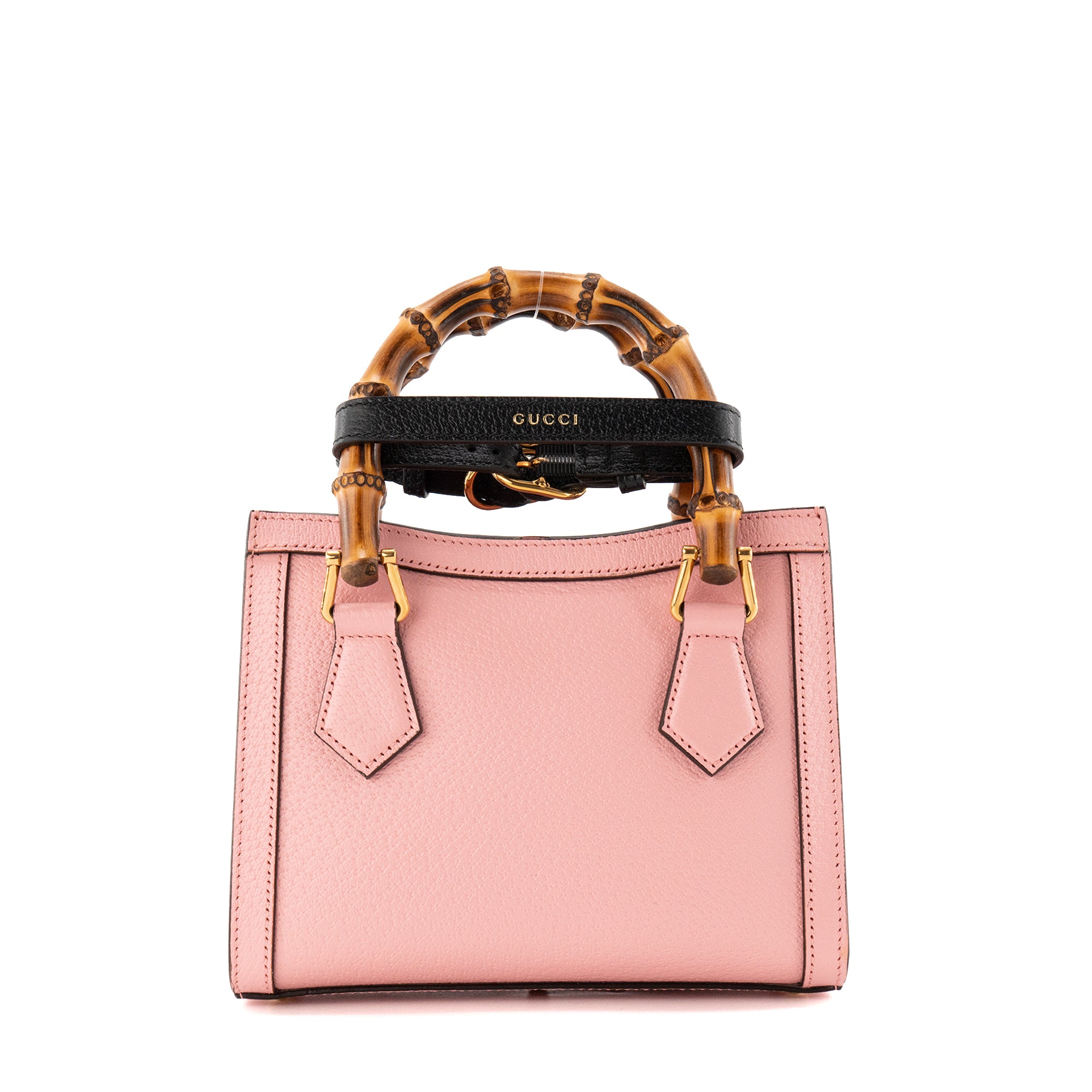 GUCCI - Sac à bandoulière Diana mini Gucci en cuir grainé rose
