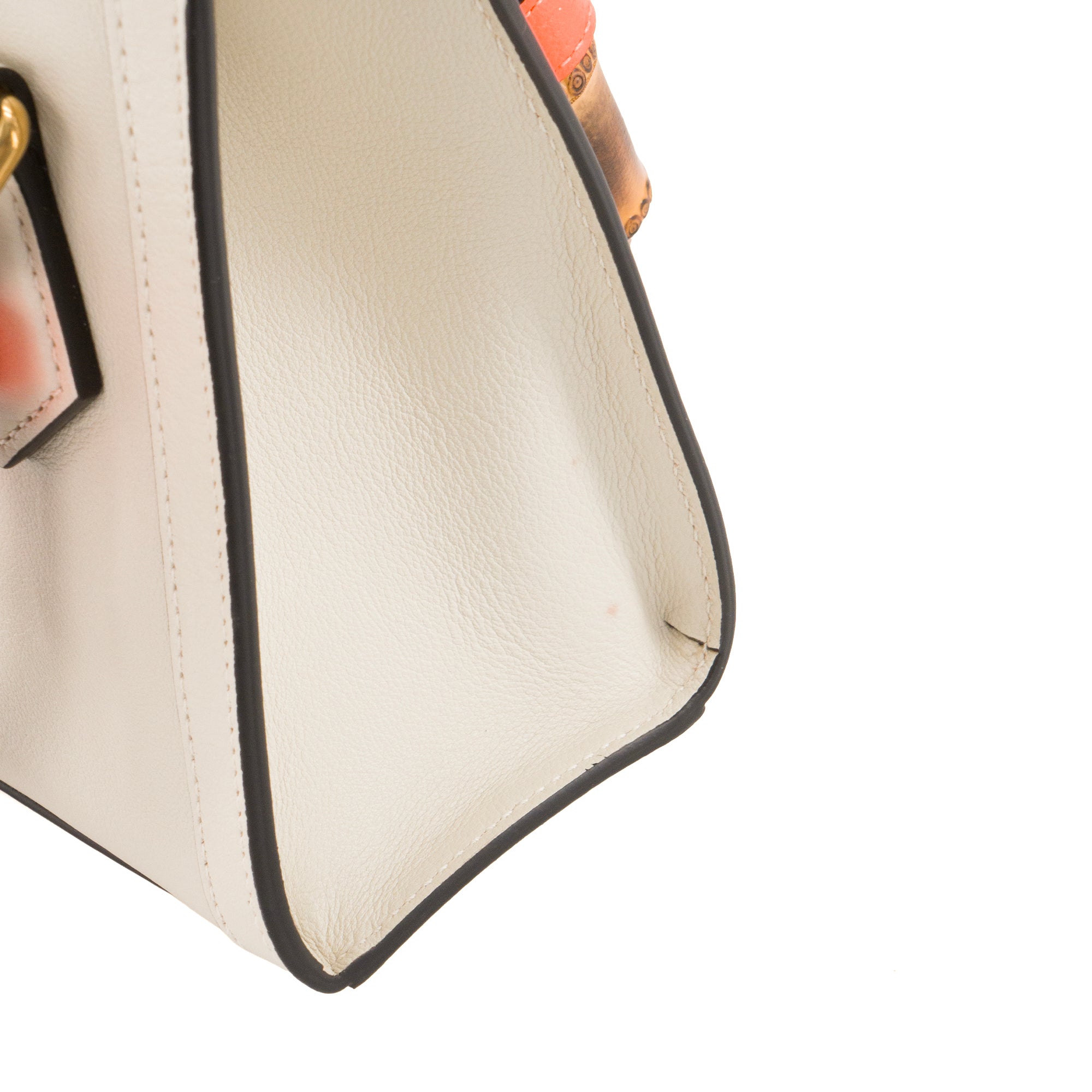 GUCCI - Sac à bandoulière Diana small Gucci en cuir lisse gris