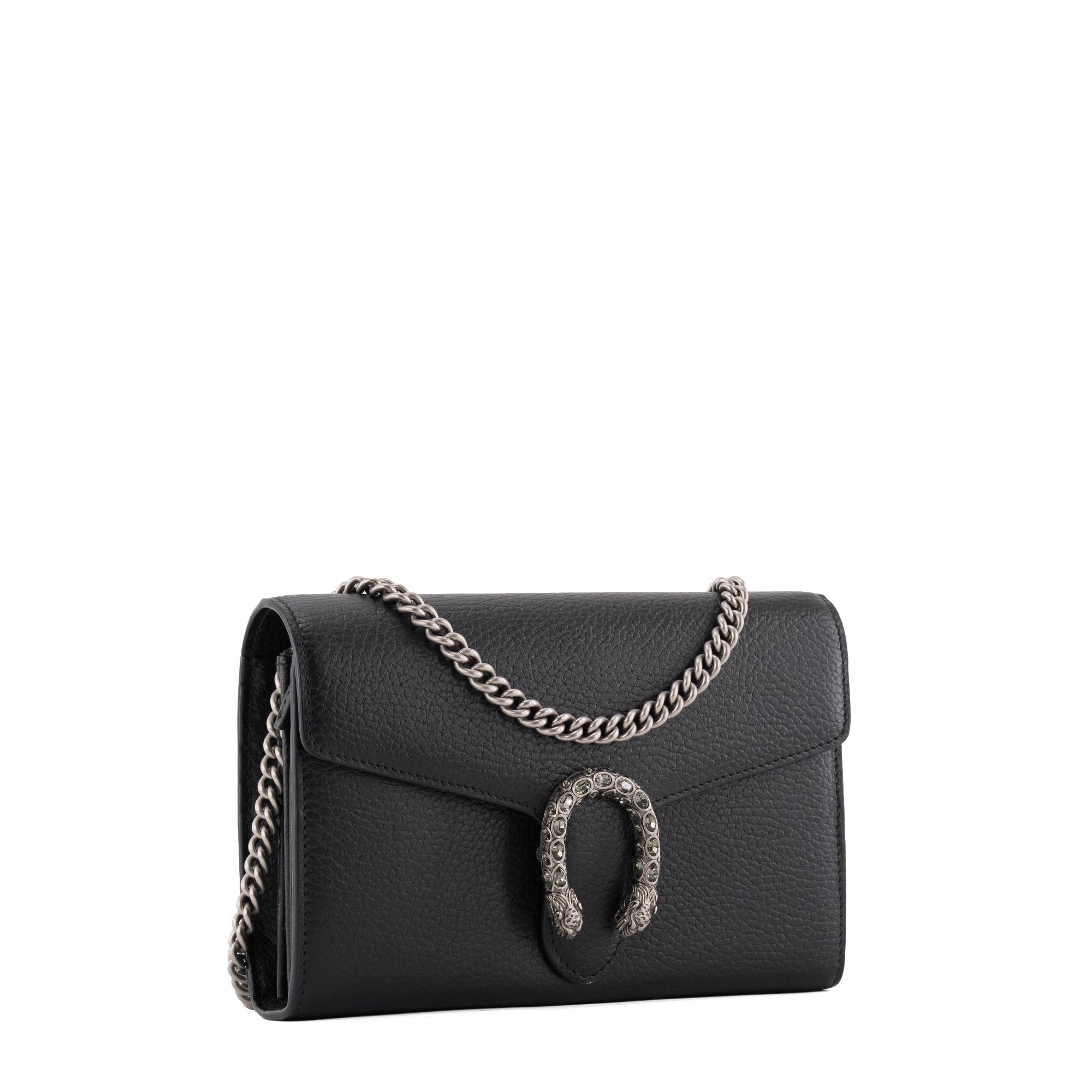 GUCCI - Sac à bandoulière Dionysus Gucci en cuir grainé noir