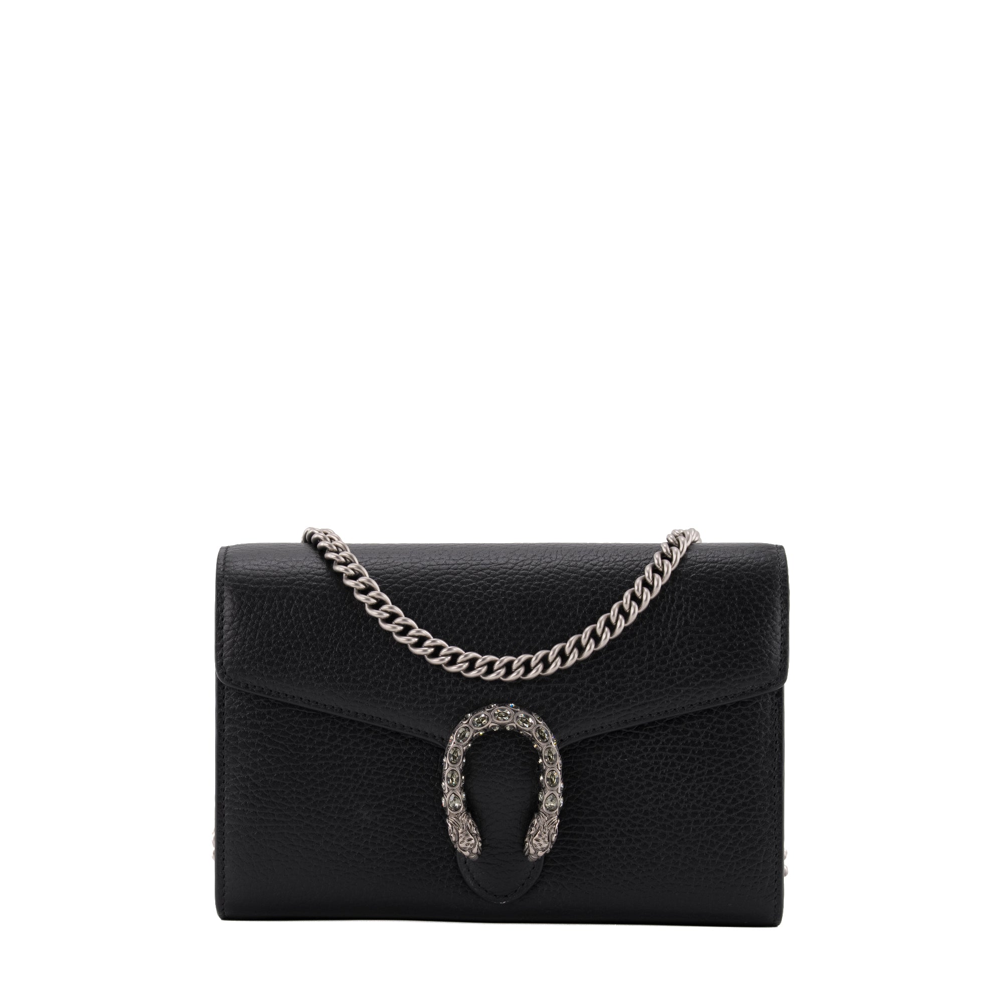 GUCCI - Sac à bandoulière Dionysus Gucci en cuir grainé noir