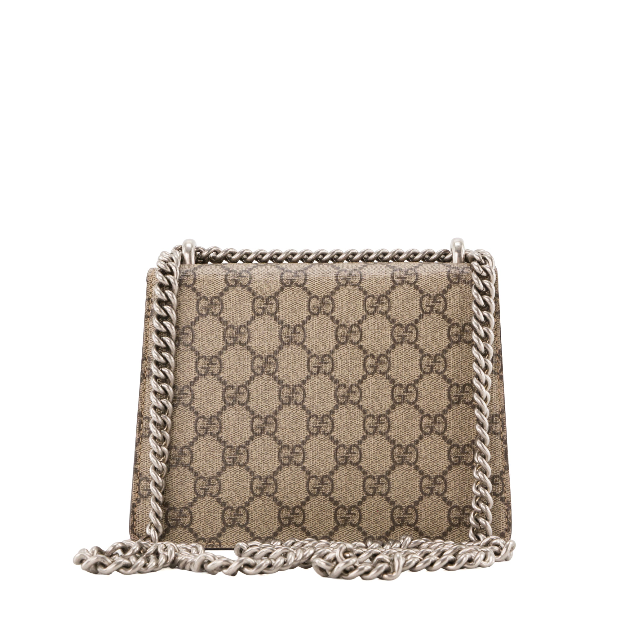 GUCCI - Sac à bandoulière Dionysus Gucci en toile enduite et daim marron