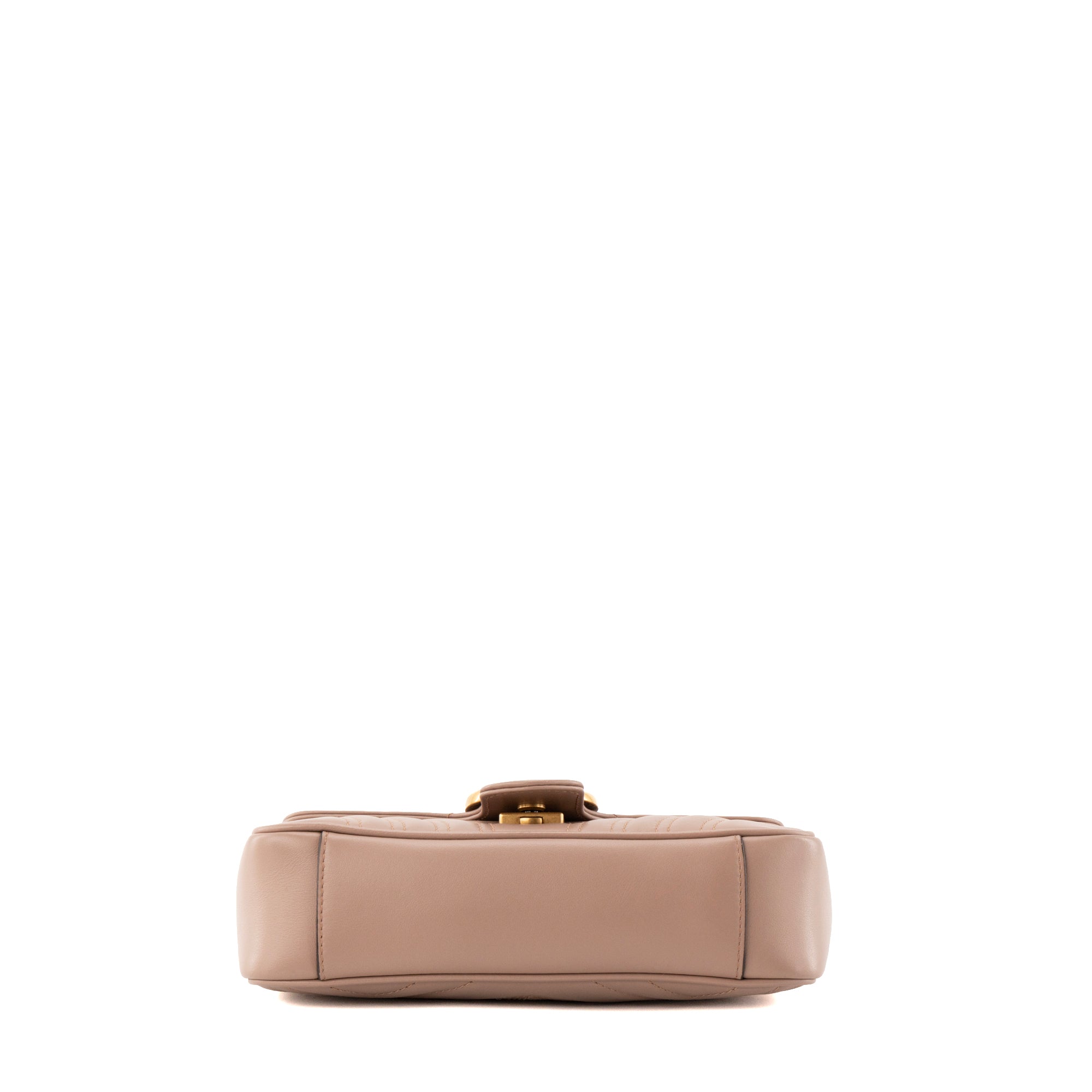 GUCCI - Sac à bandoulière GG Marmont Gucci en cuir lisse rose