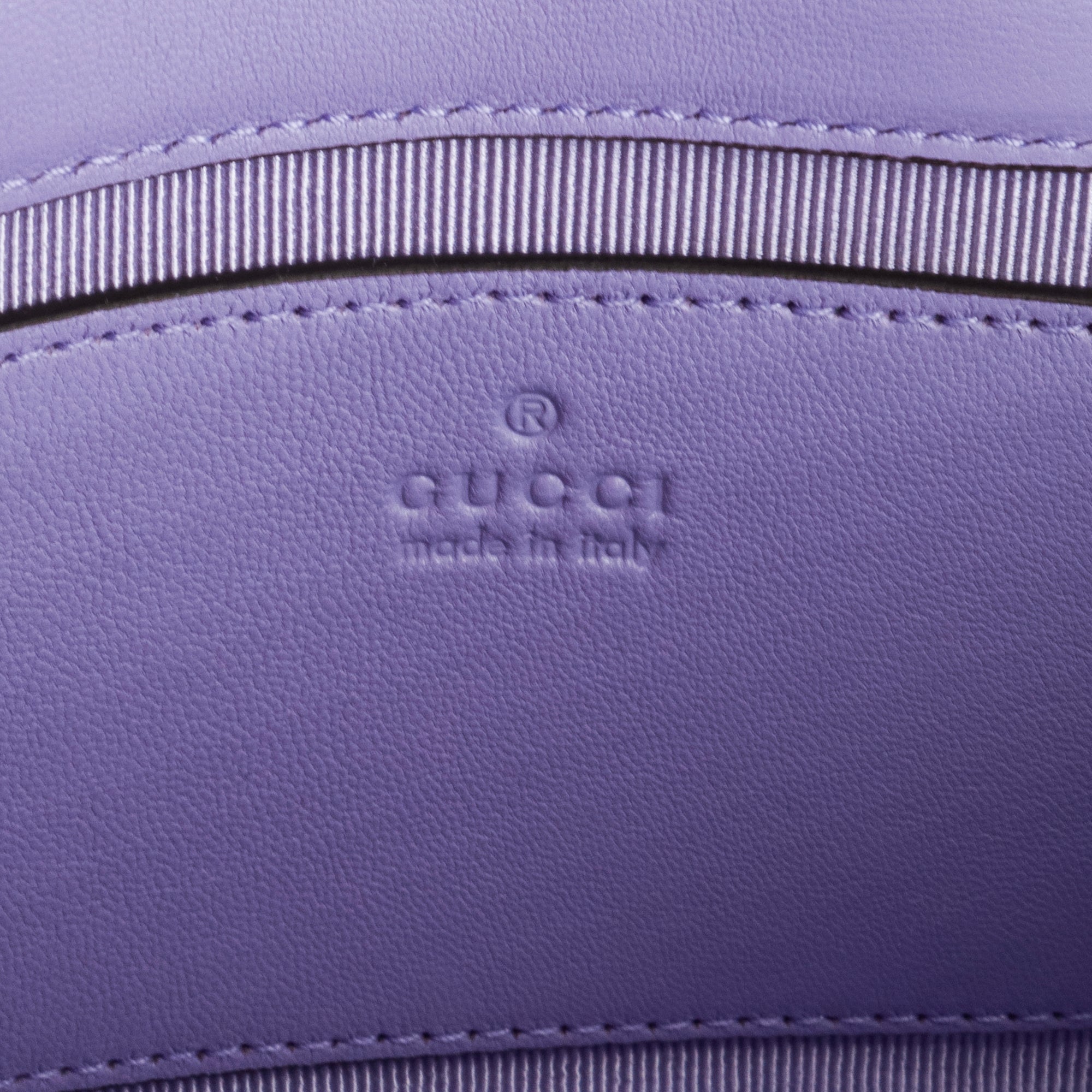 GUCCI - Sac à bandoulière GG Marmont small Gucci en cuir lisse lilas