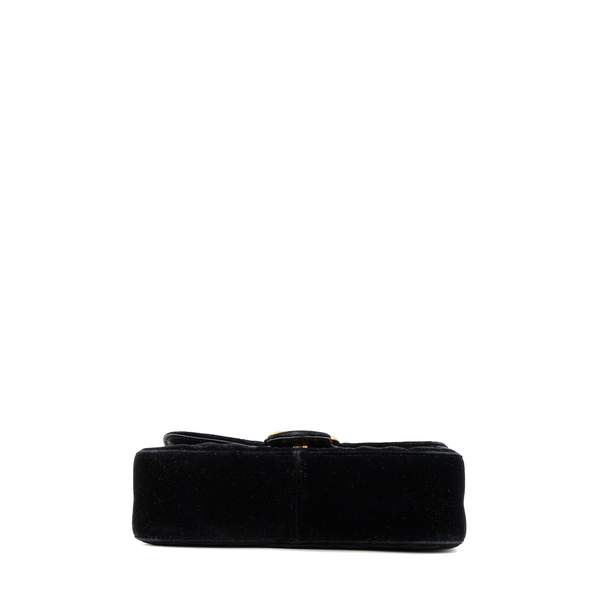 GUCCI - Sac à bandoulière GG Marmont Small Gucci en velours noir