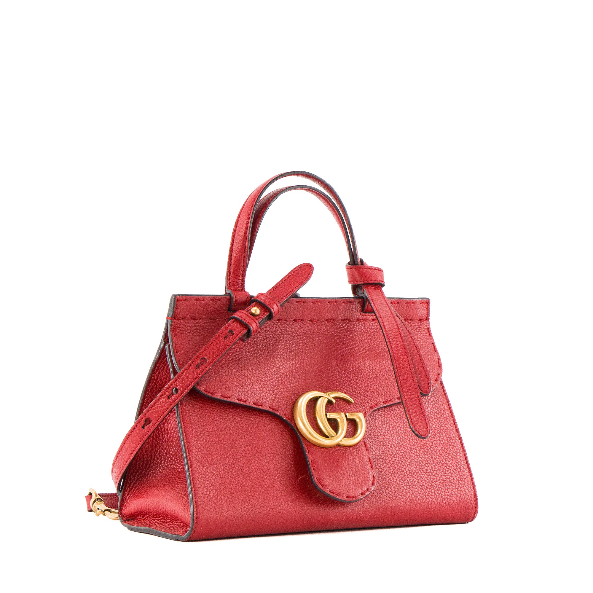 GUCCI - GG Marmont Small Size shoulder bag in black leather