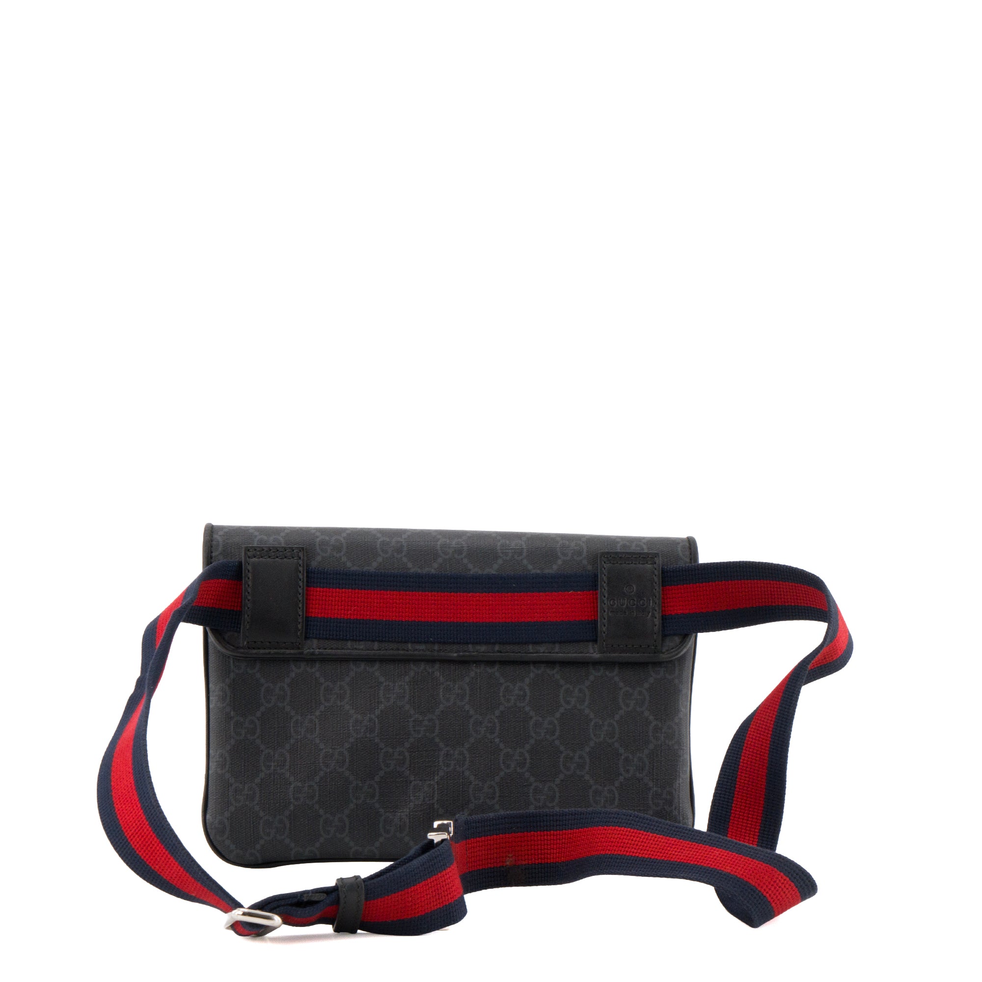 GUCCI - Sac à bandoulière GG petit format Gucci en toile enduite monogrammée noire