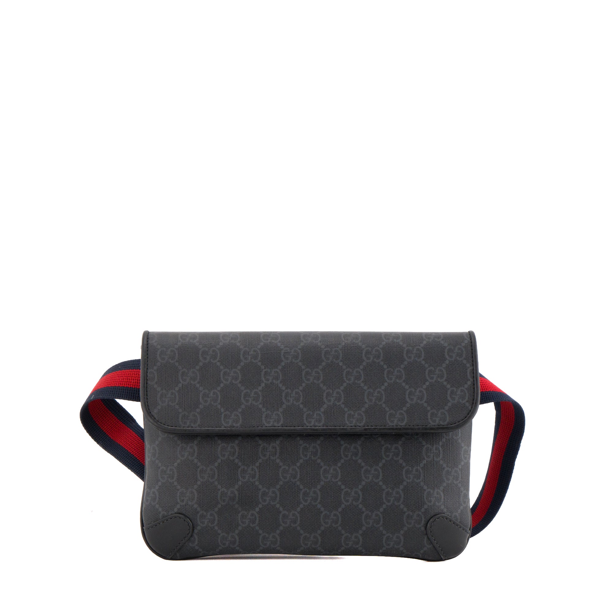 GUCCI - Sac à bandoulière GG petit format Gucci en toile enduite monogrammée noire