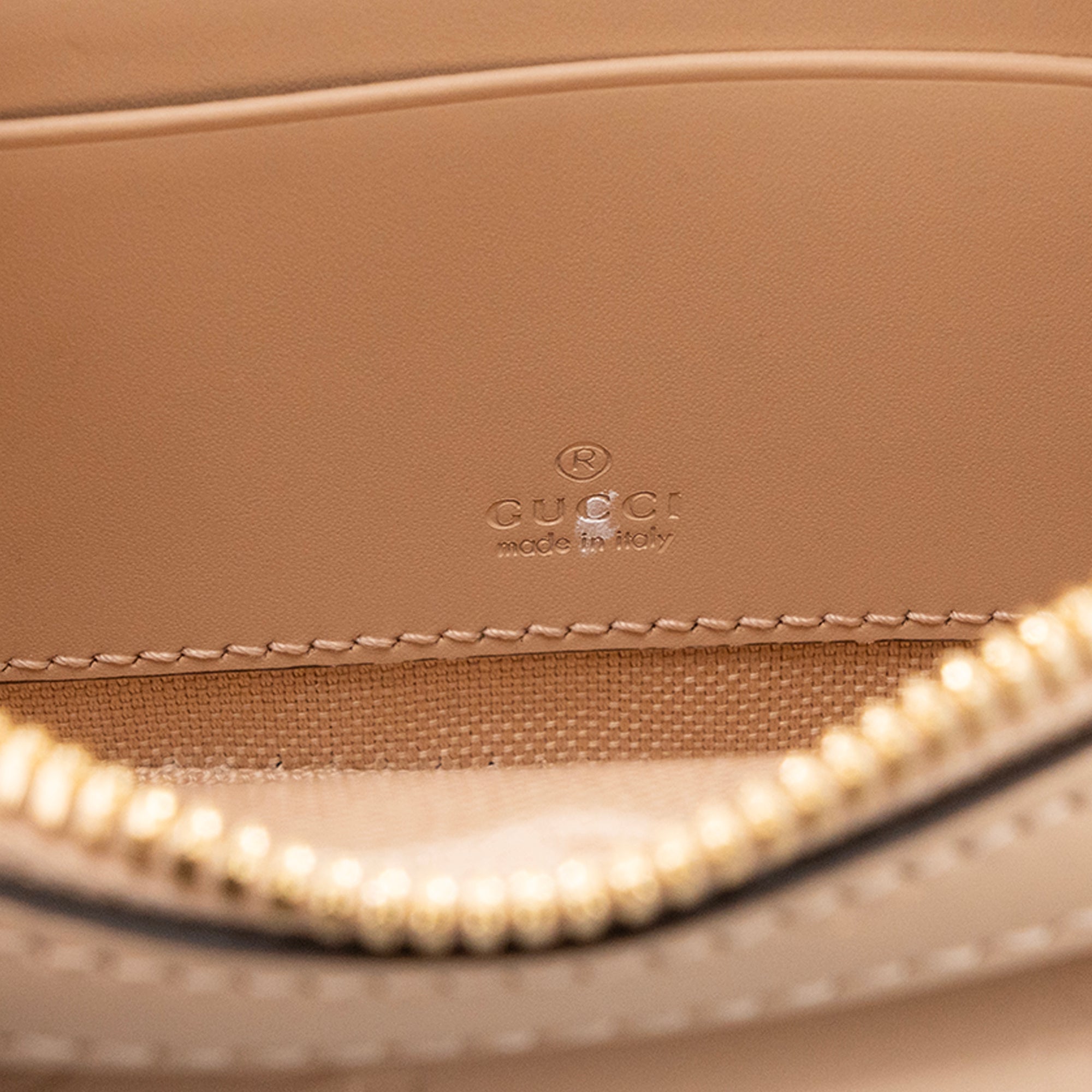 GUCCI - GG Marmont matelassé shoulder bag beige