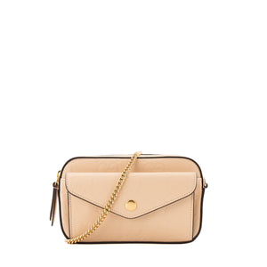 GUCCI - Sac à bandoulière Gilbert Gucci en cuir embossé beige