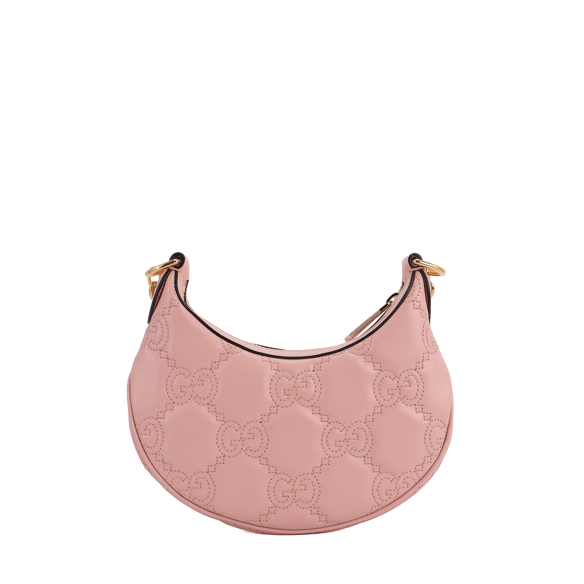 GUCCI - Sac à bandoulière Gucci en cuir matelassé GG rose