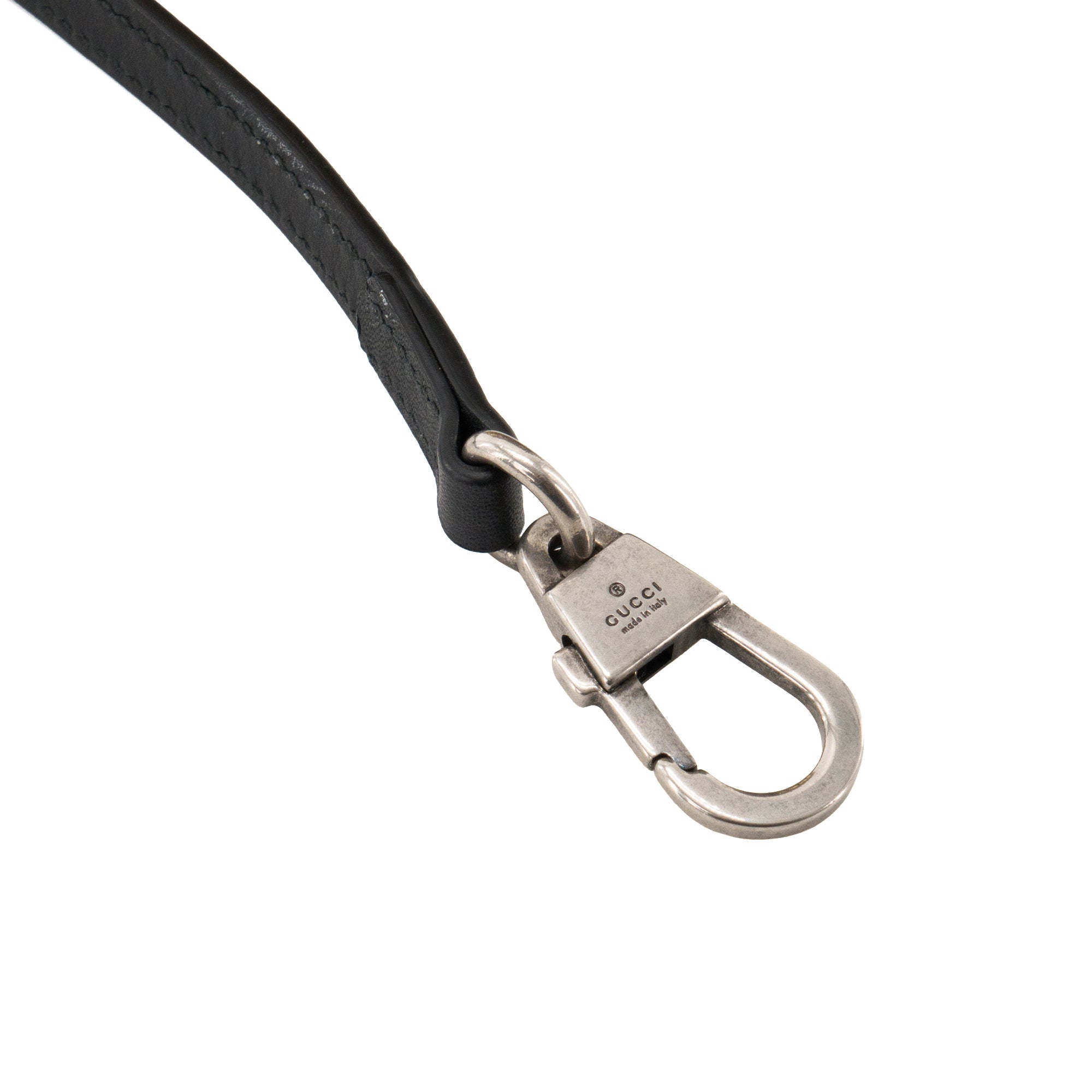 GUCCI - Sac à bandoulière Gucci en cuir noir édition limitée Guccy