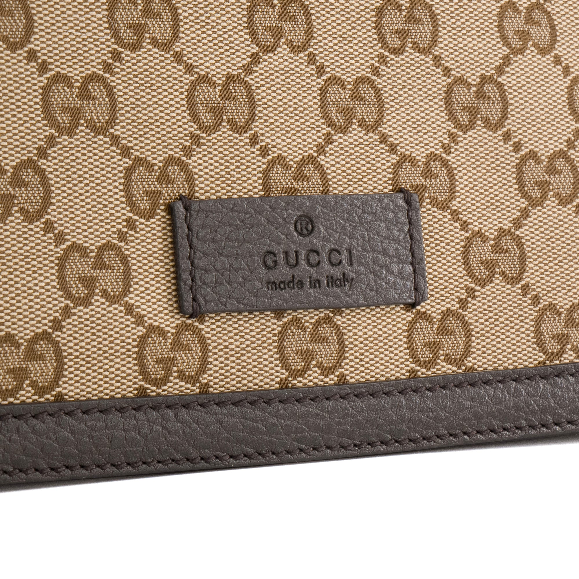 GUCCI - Sac à bandoulière Messenger Gucci en toile monogrammée marron