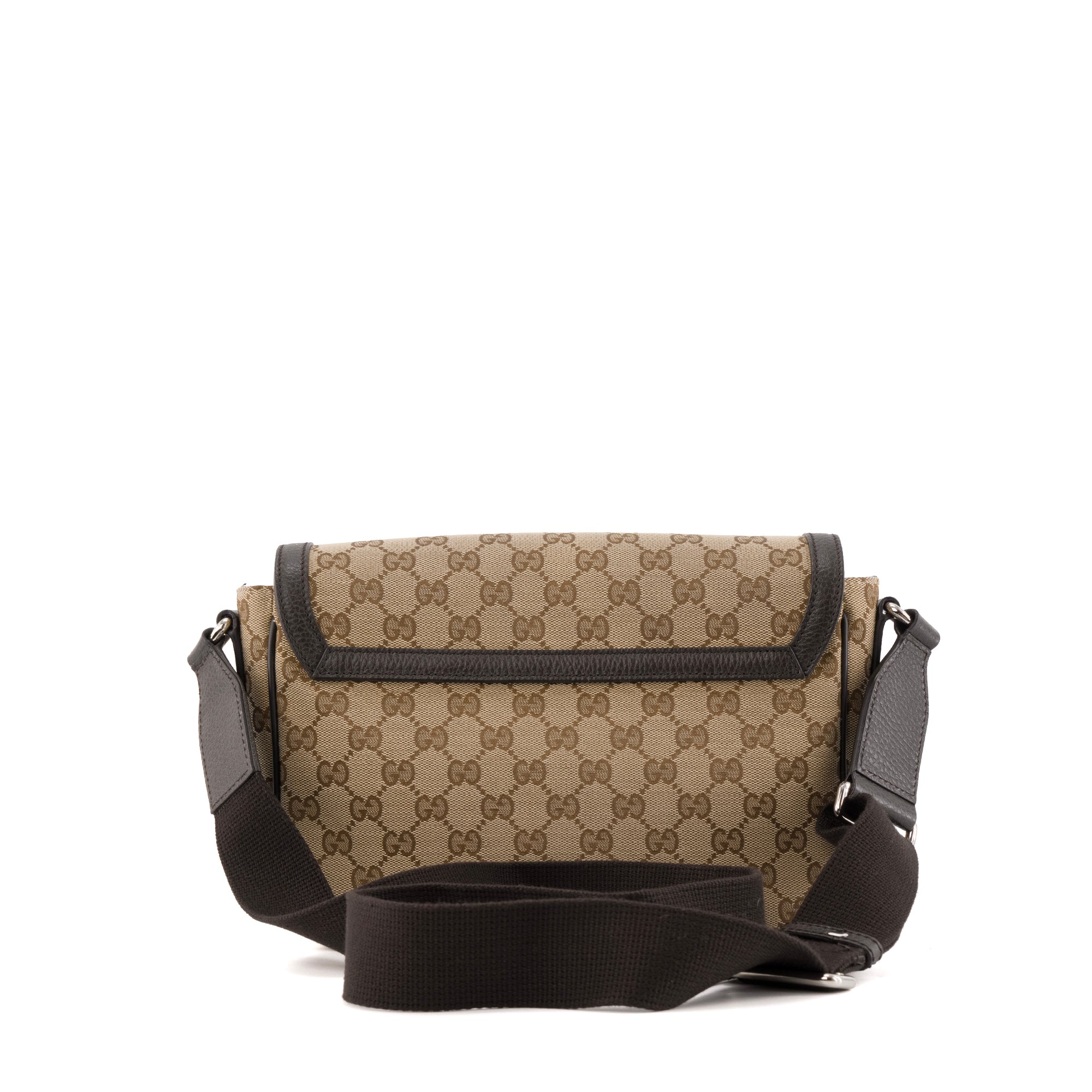 GUCCI - Sac à bandoulière Messenger Gucci en toile monogrammée marron