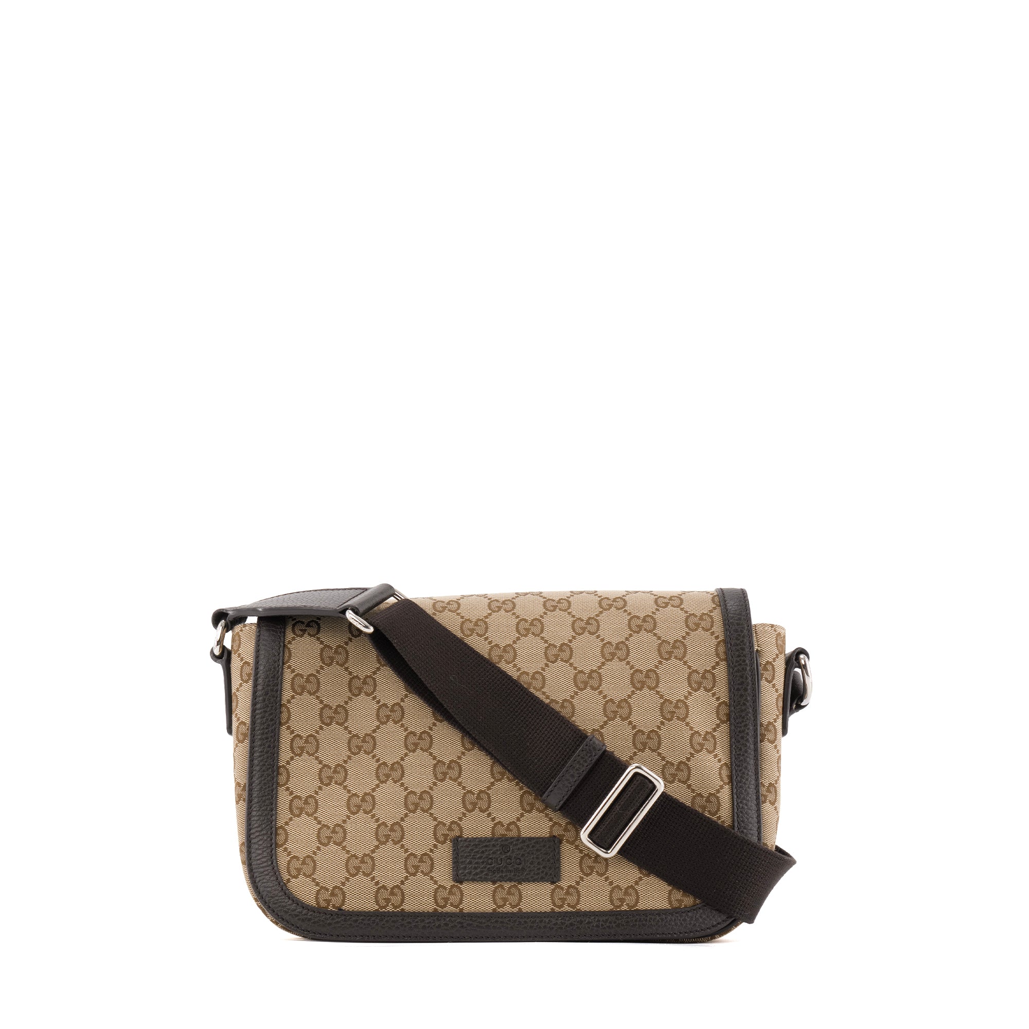 GUCCI - Sac à bandoulière Messenger Gucci en toile monogrammée marron