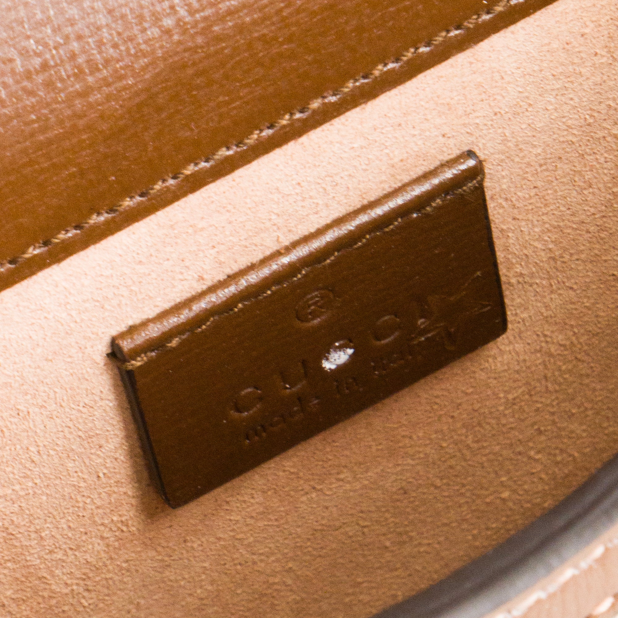 GUCCI - Sac à bandoulière Horsebit 1955 vertical Gucci en toile monogramm beige et marron