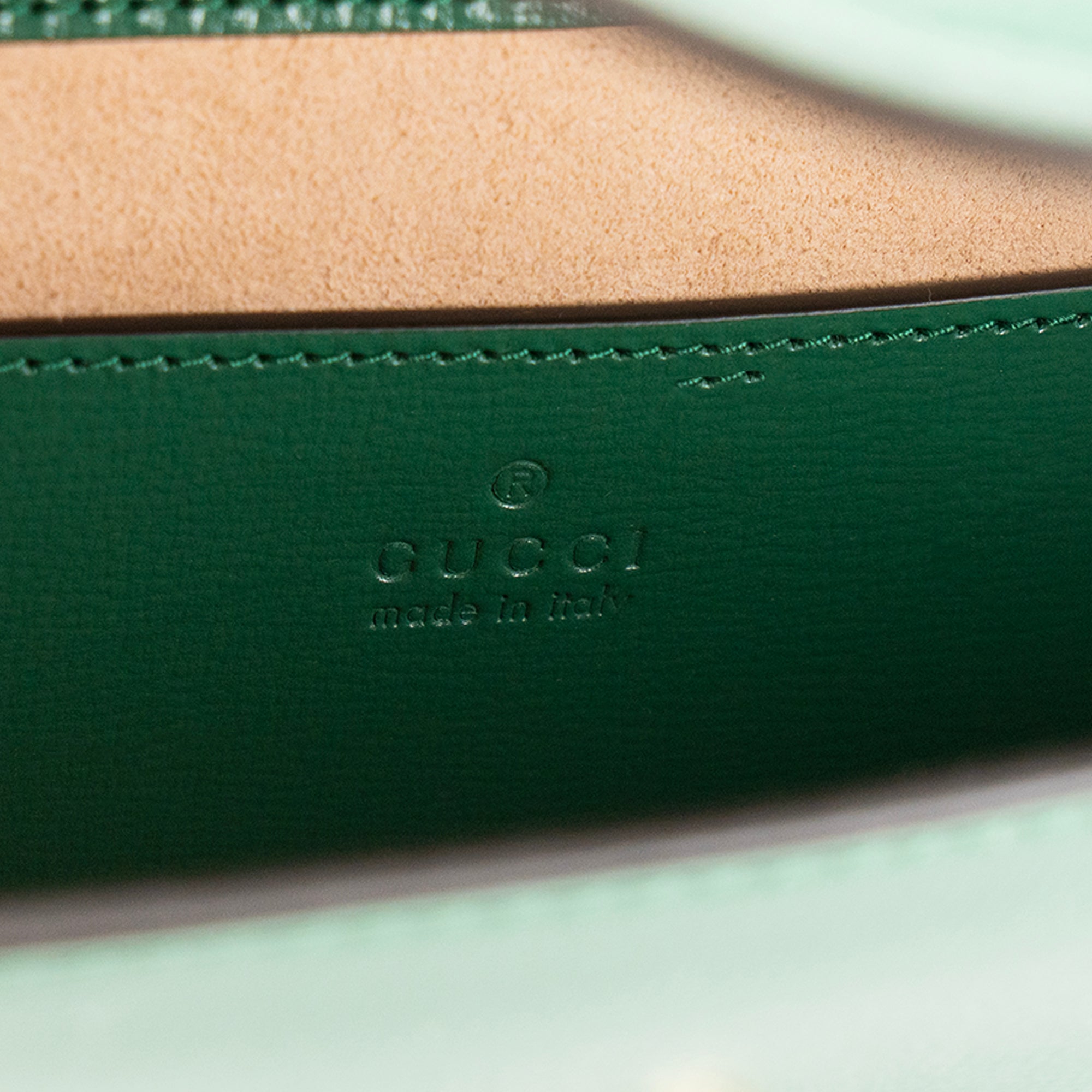GUCCI - Sac à bandoulière Horsebit 1955 mini Gucci en cuir grainé vert
