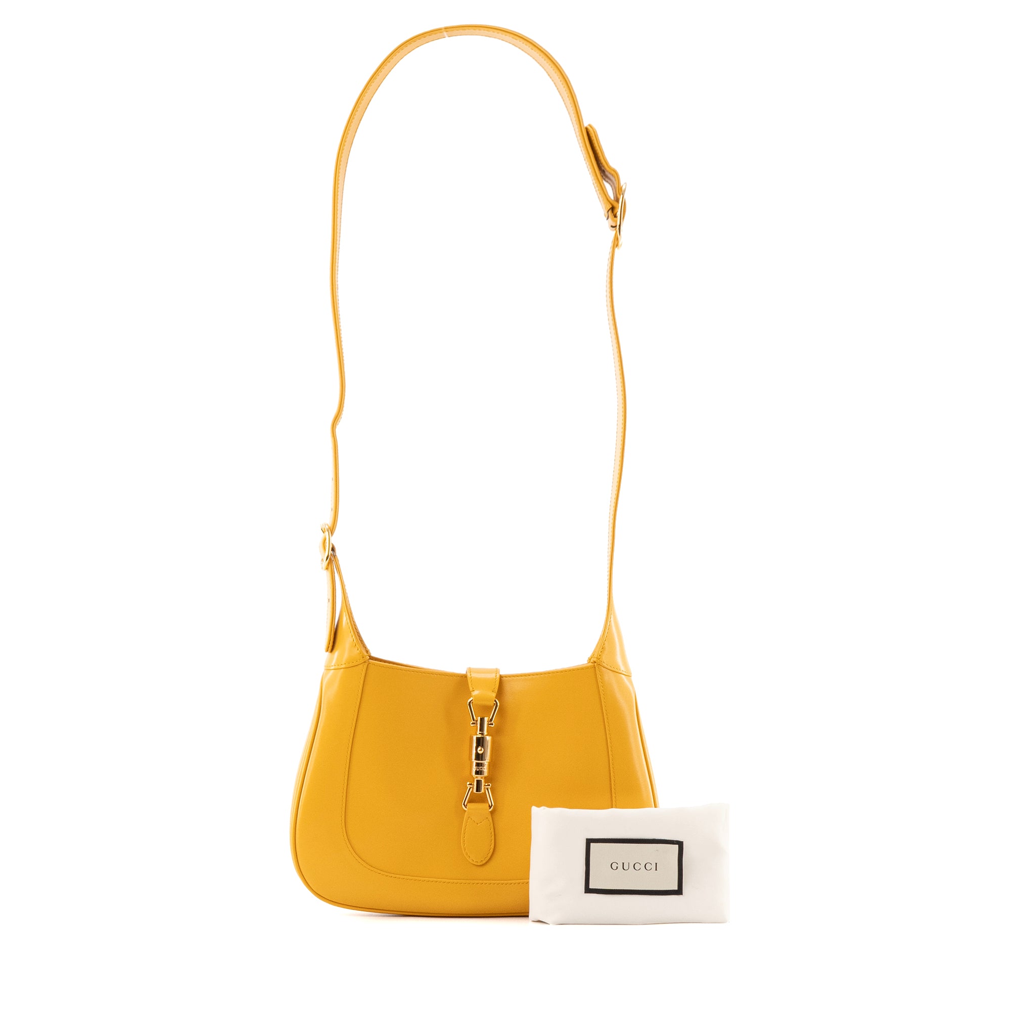 GUCCI - Sac à bandoulière Jackie 1961 Gucci en cuir jaune