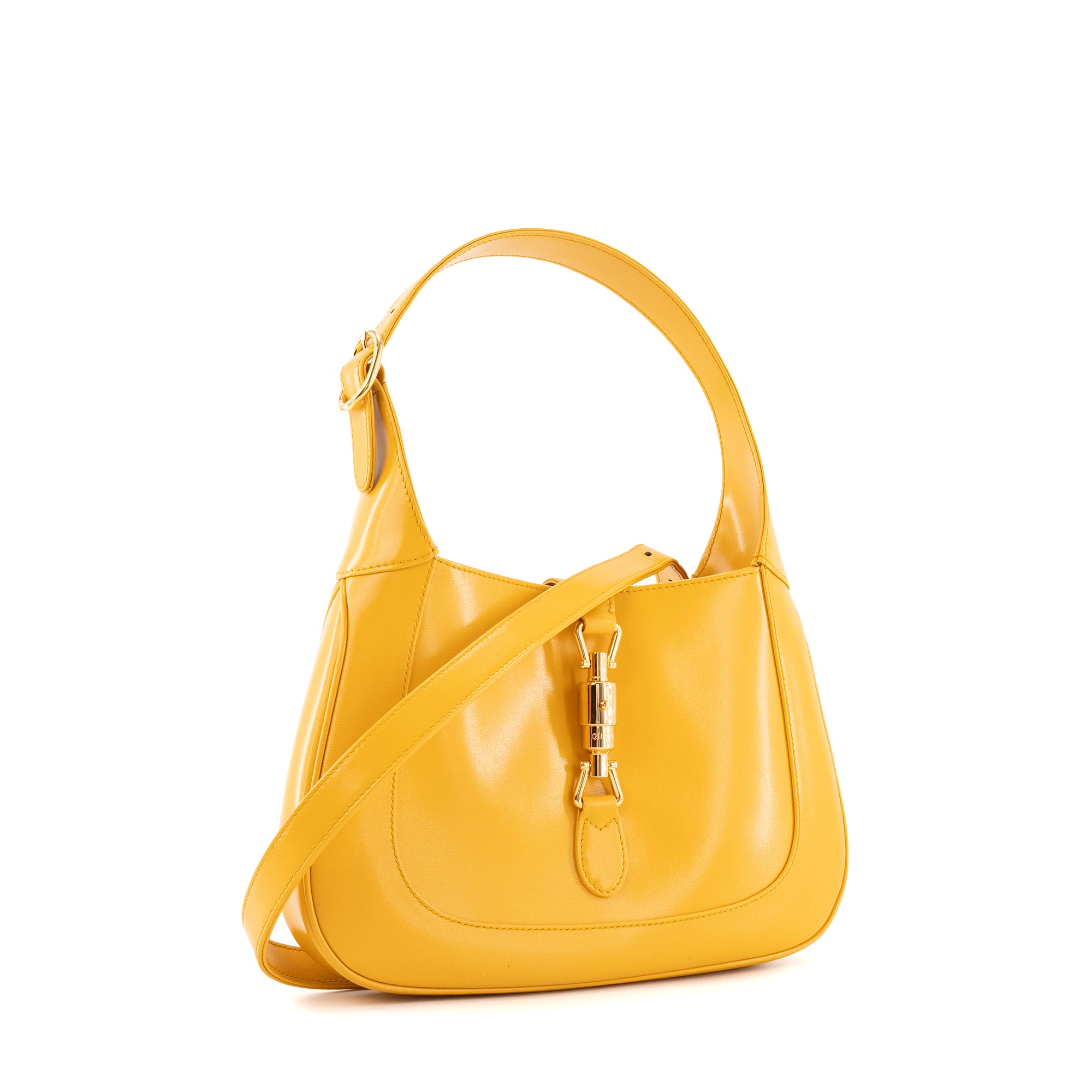 GUCCI - Sac à bandoulière Jackie 1961 Gucci en cuir jaune