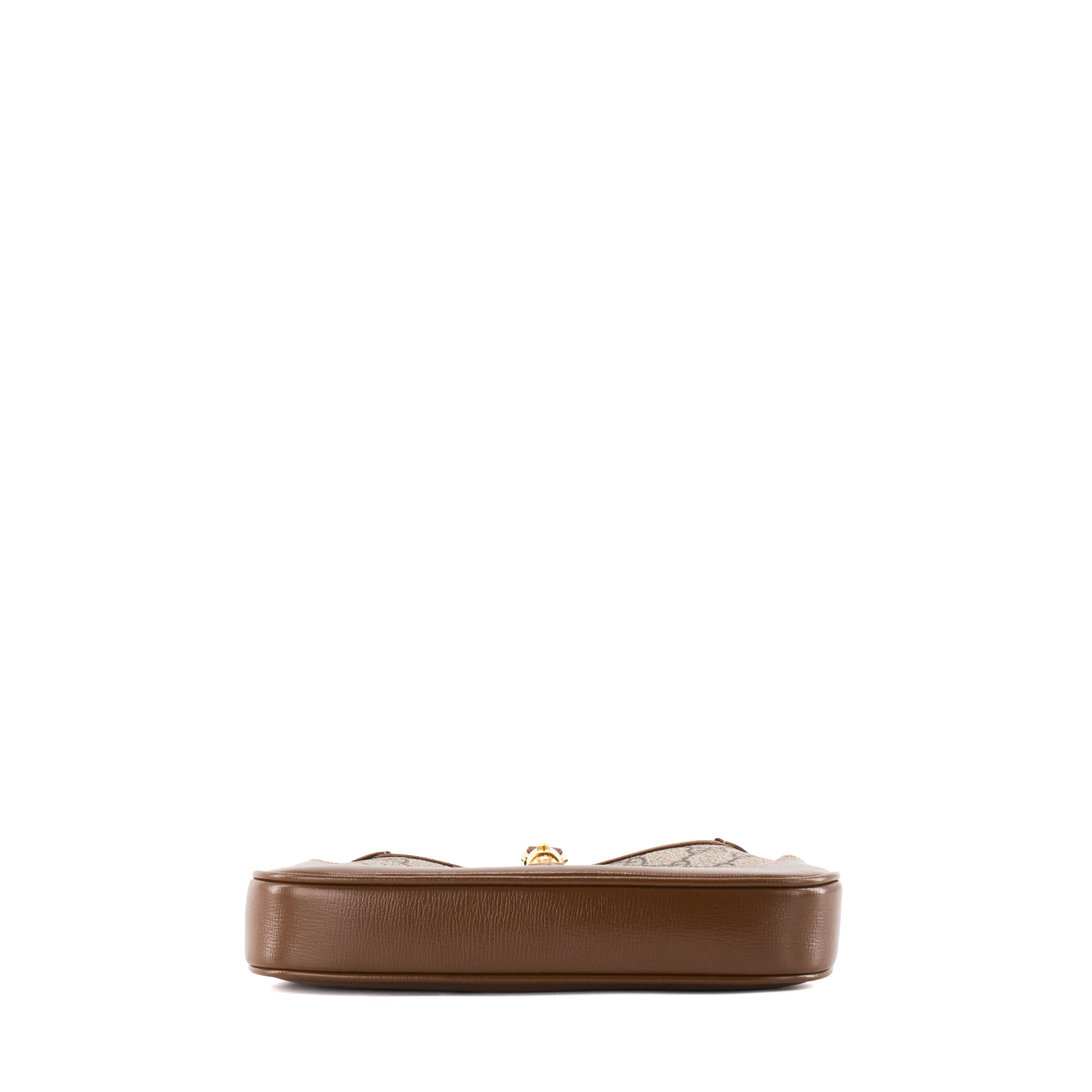 GUCCI - Sac à bandoulière Jackie 1961 mini Gucci en toile enduite et cuir marron