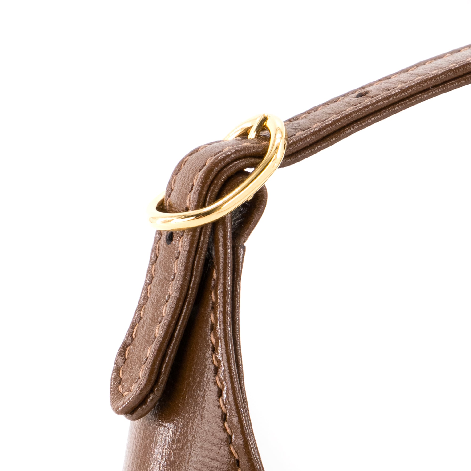 GUCCI - Sac à bandoulière Jackie 1961 mini Gucci en toile enduite et cuir marron