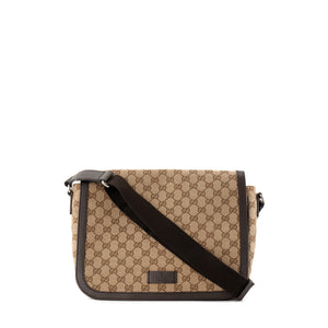 GUCCI - Sac à bandoulière Messenger Gucci en toile monogrammée