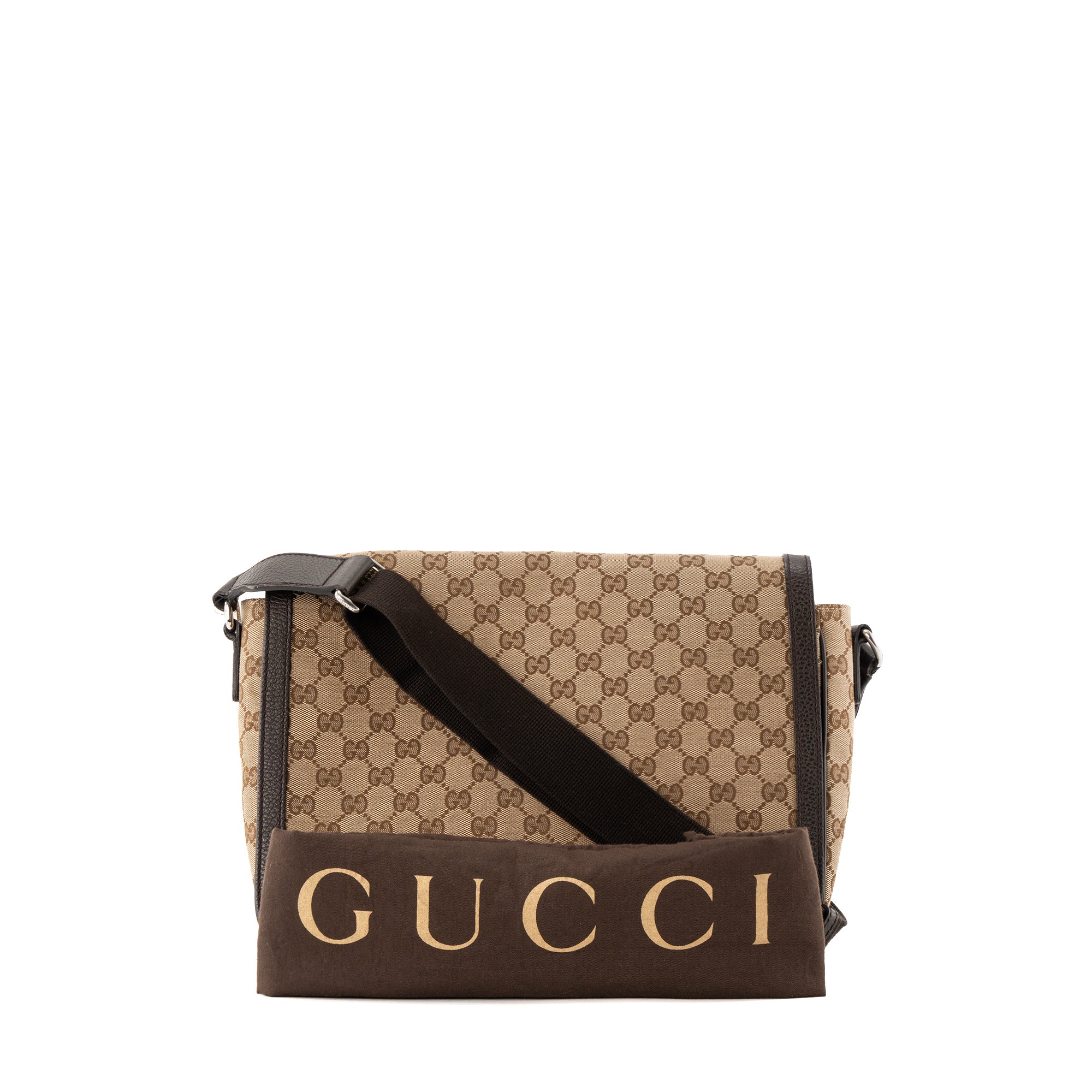 GUCCI - Sac à bandoulière Messenger Gucci en toile monogrammée