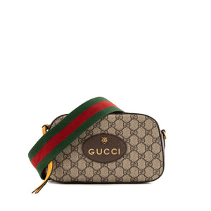 GUCCI - Sac à bandoulière Neo Vintage Gucci en toile enduite GG Suprême marron