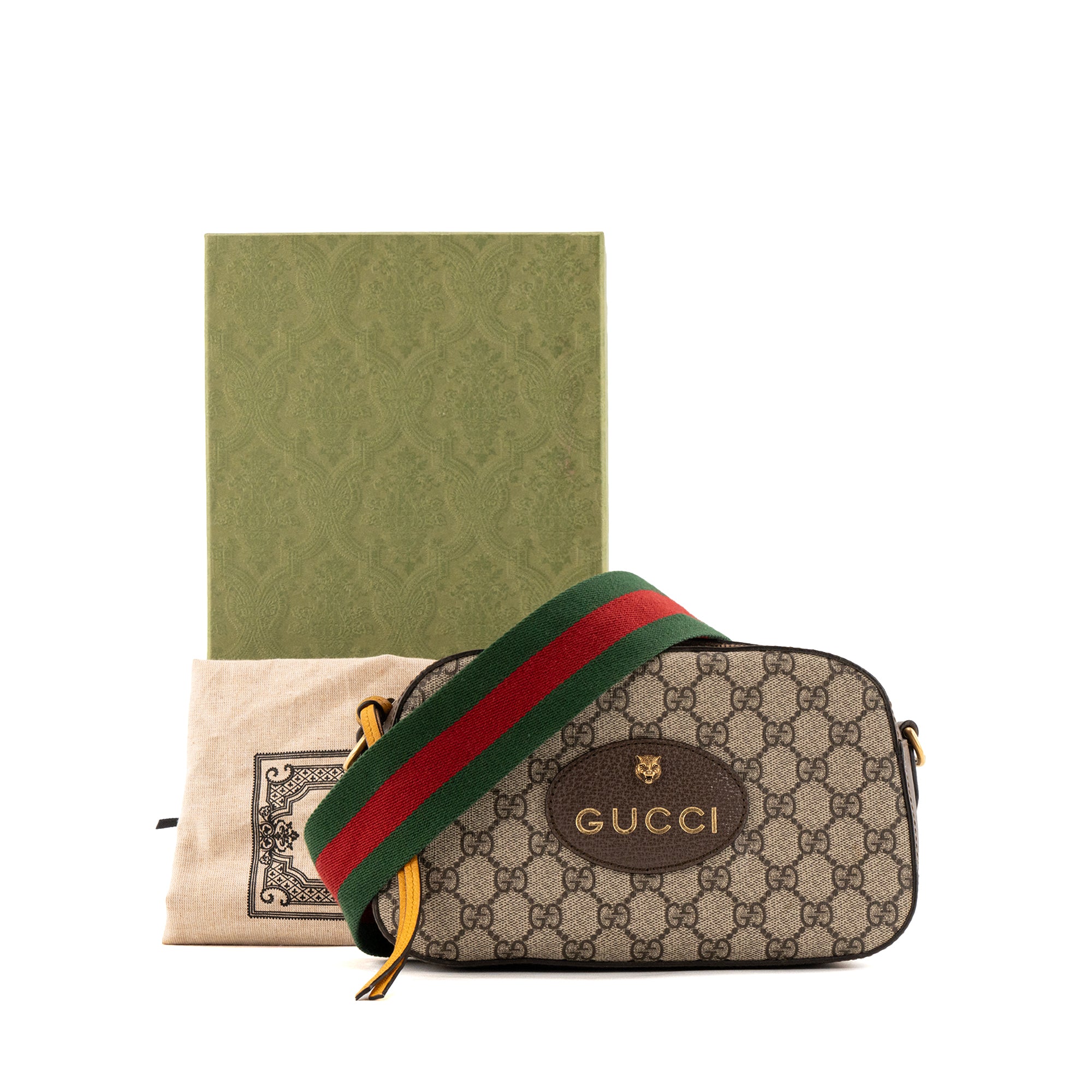GUCCI - Sac à bandoulière Neo Vintage Gucci en toile enduite GG Suprême marron