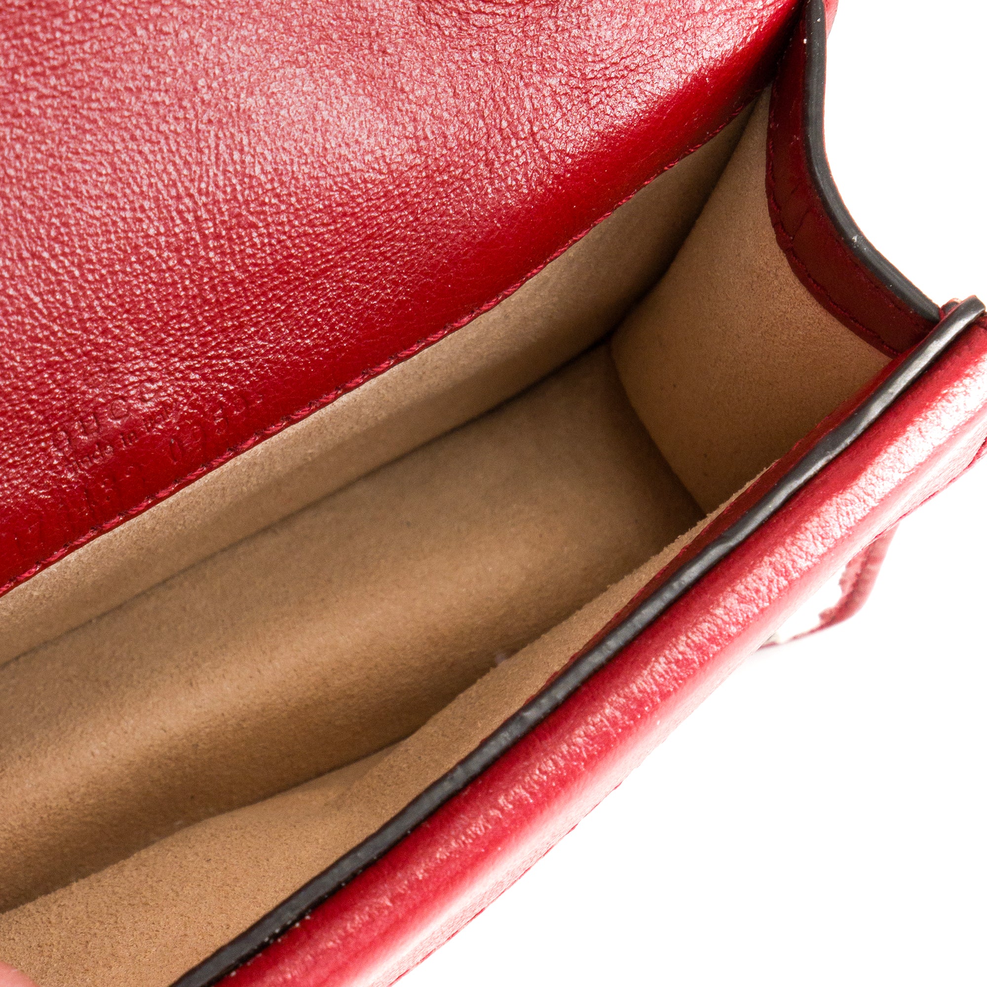 GUCCI - Sac à bandoulière Mini Dionysus Gucci en tweed blanc et cuir rouge