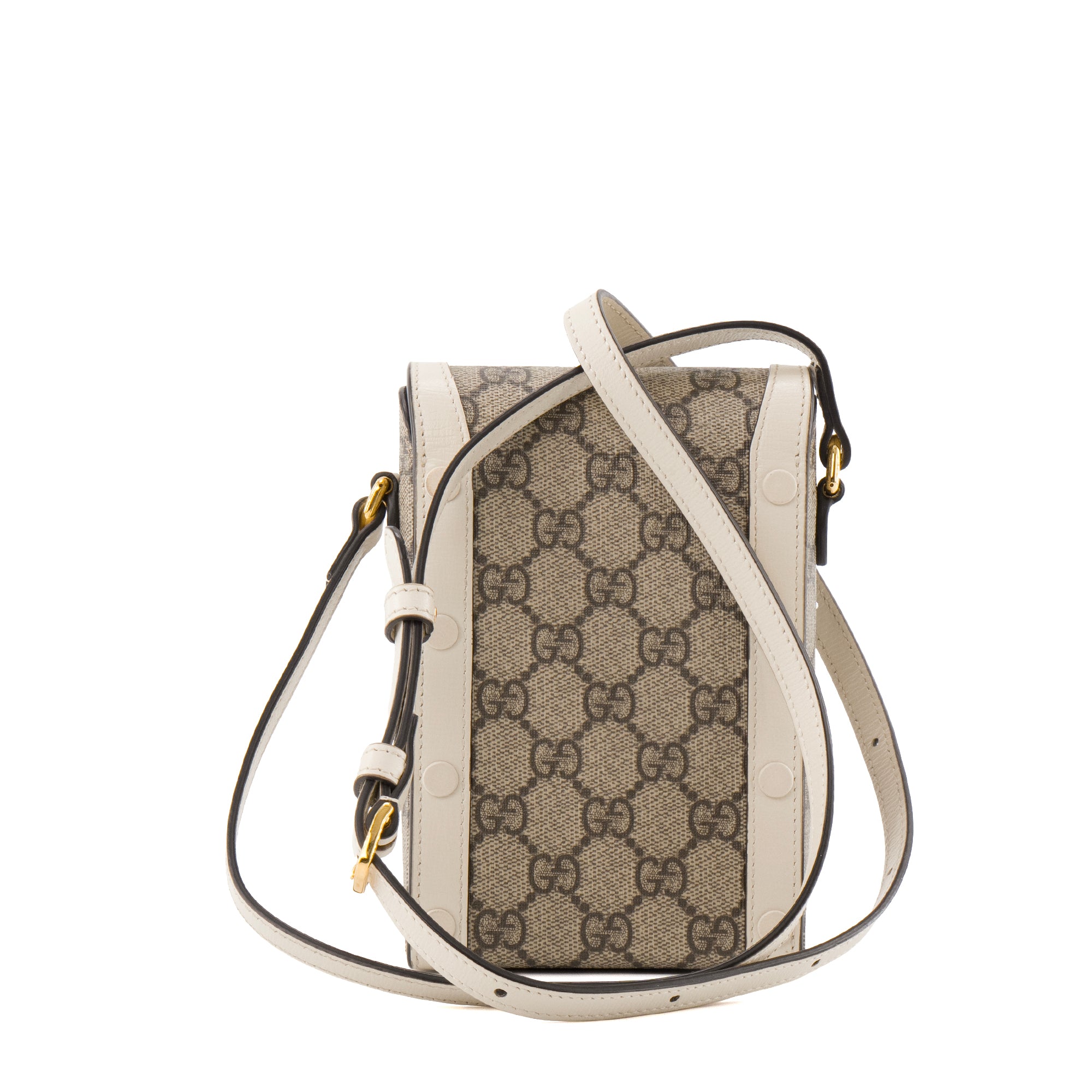 GUCCI - Sac à bandoulière Mini Horsebit 1955 Gucci en toile enduite monogrammée