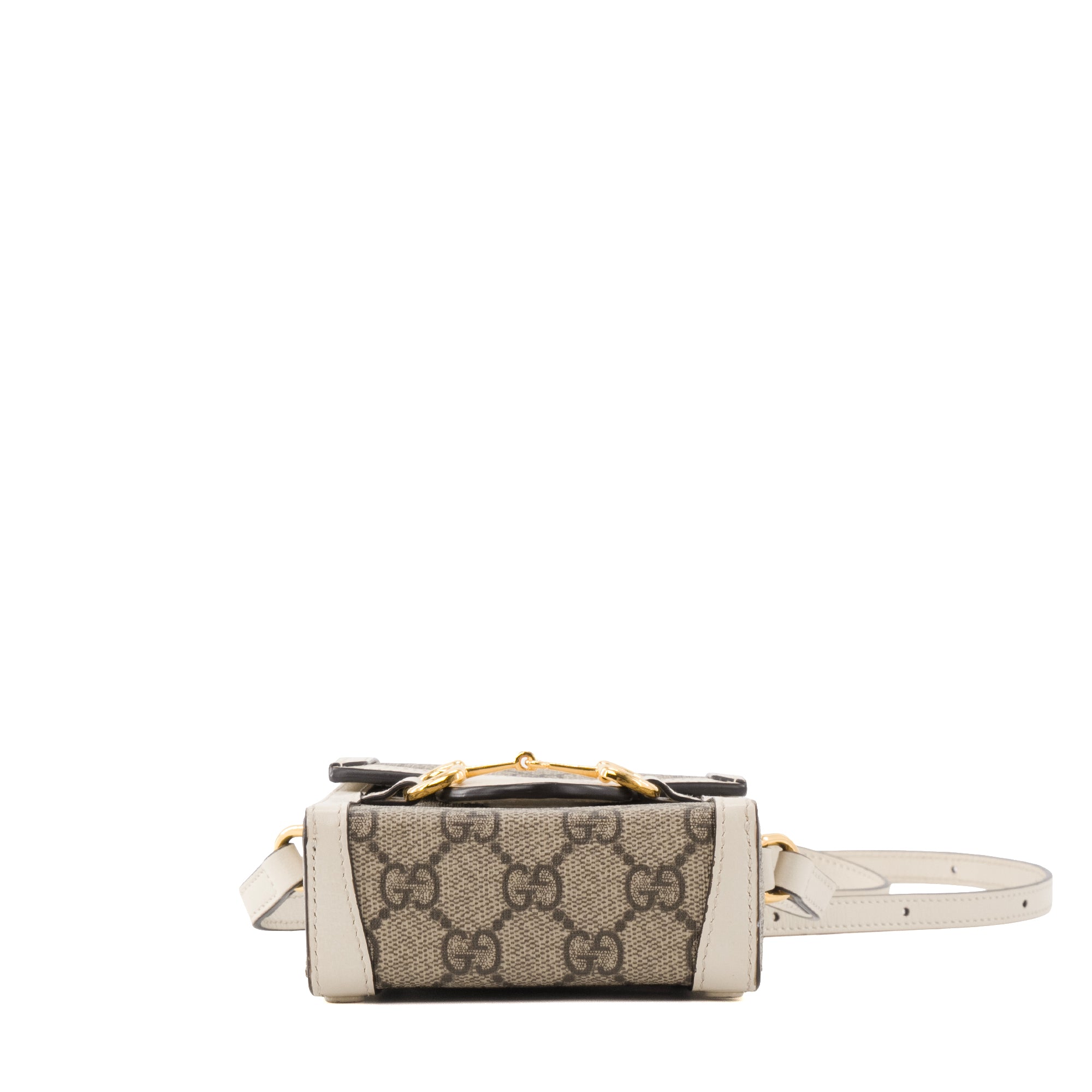 GUCCI - Sac à bandoulière Mini Horsebit 1955 Gucci en toile enduite monogrammée