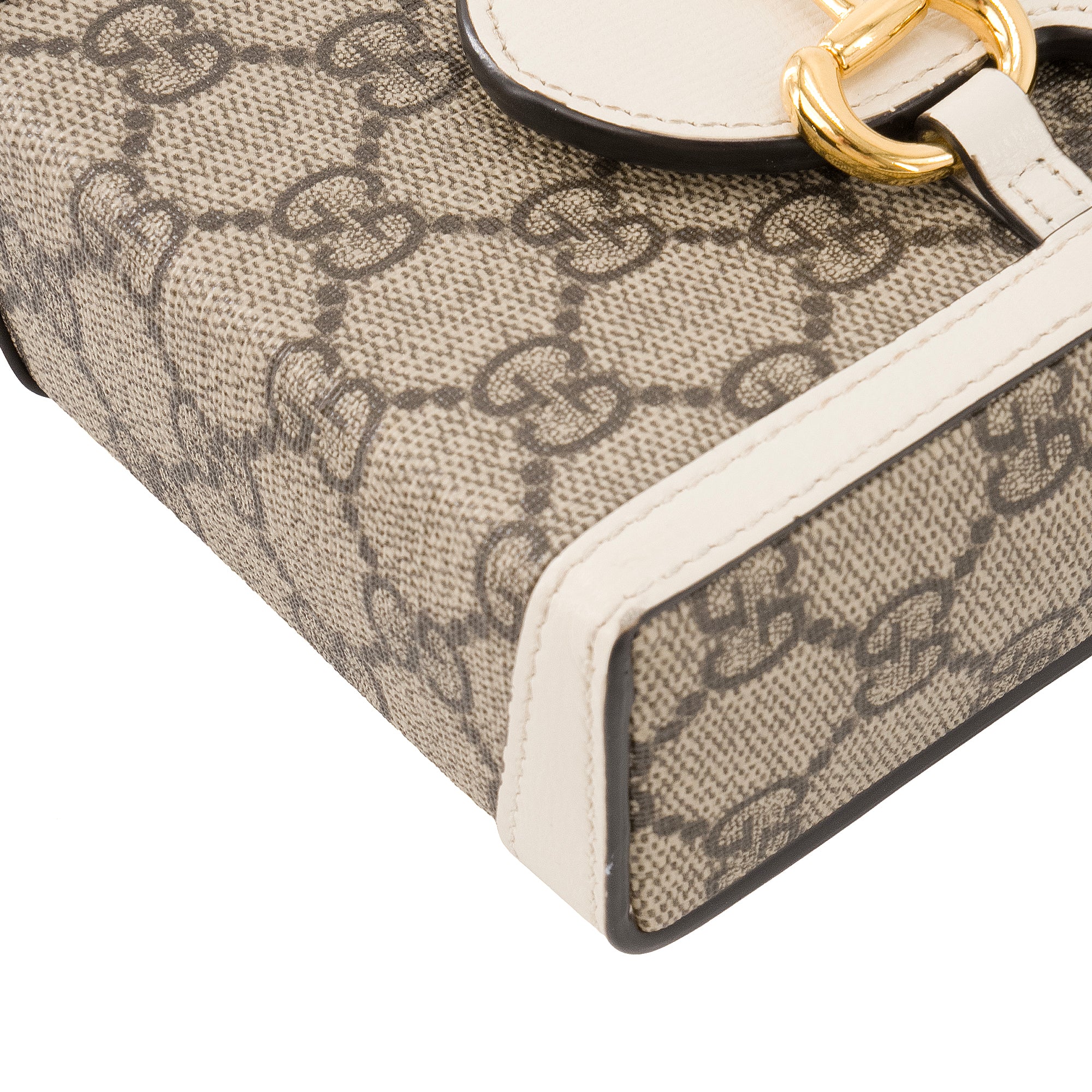 GUCCI - Sac à bandoulière Mini Horsebit 1955 Gucci en toile enduite monogrammée