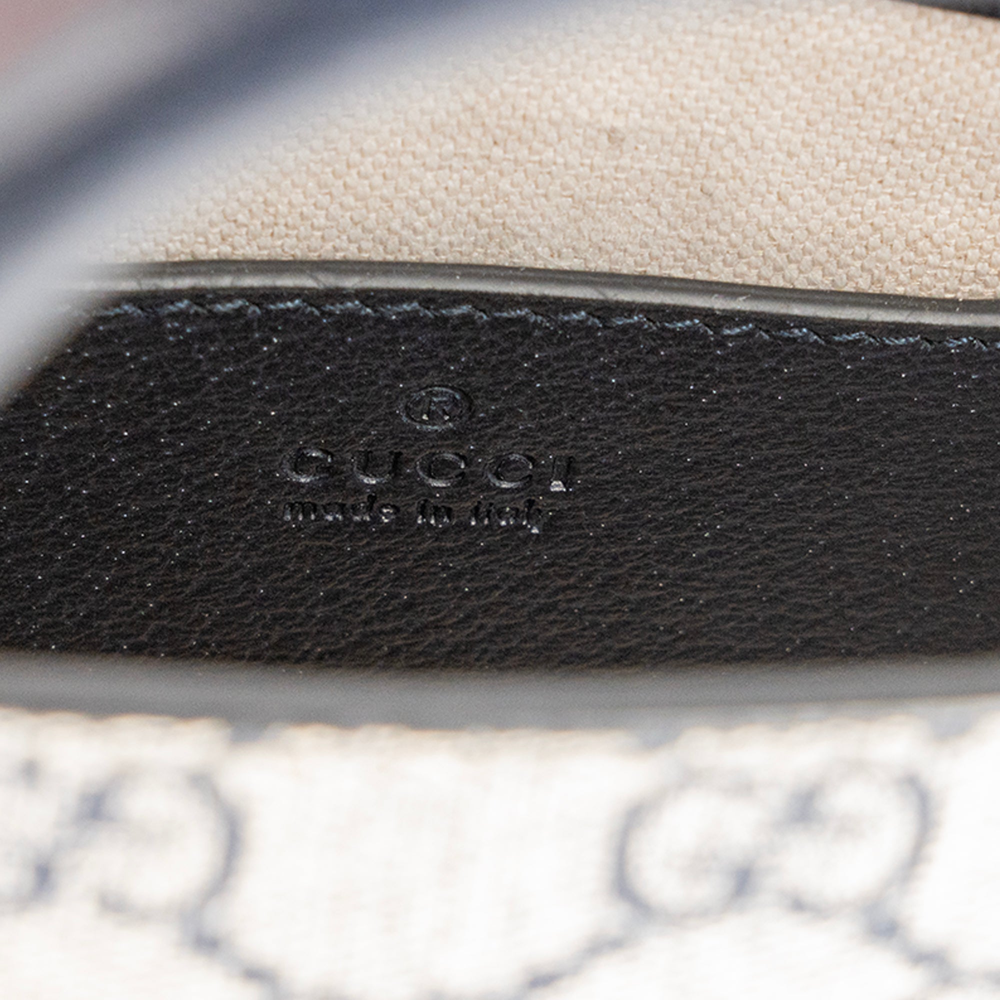 GUCCI - Sac à bandoulière Ophidia GG Suprem Gucci en toile monogrammée bleu marine