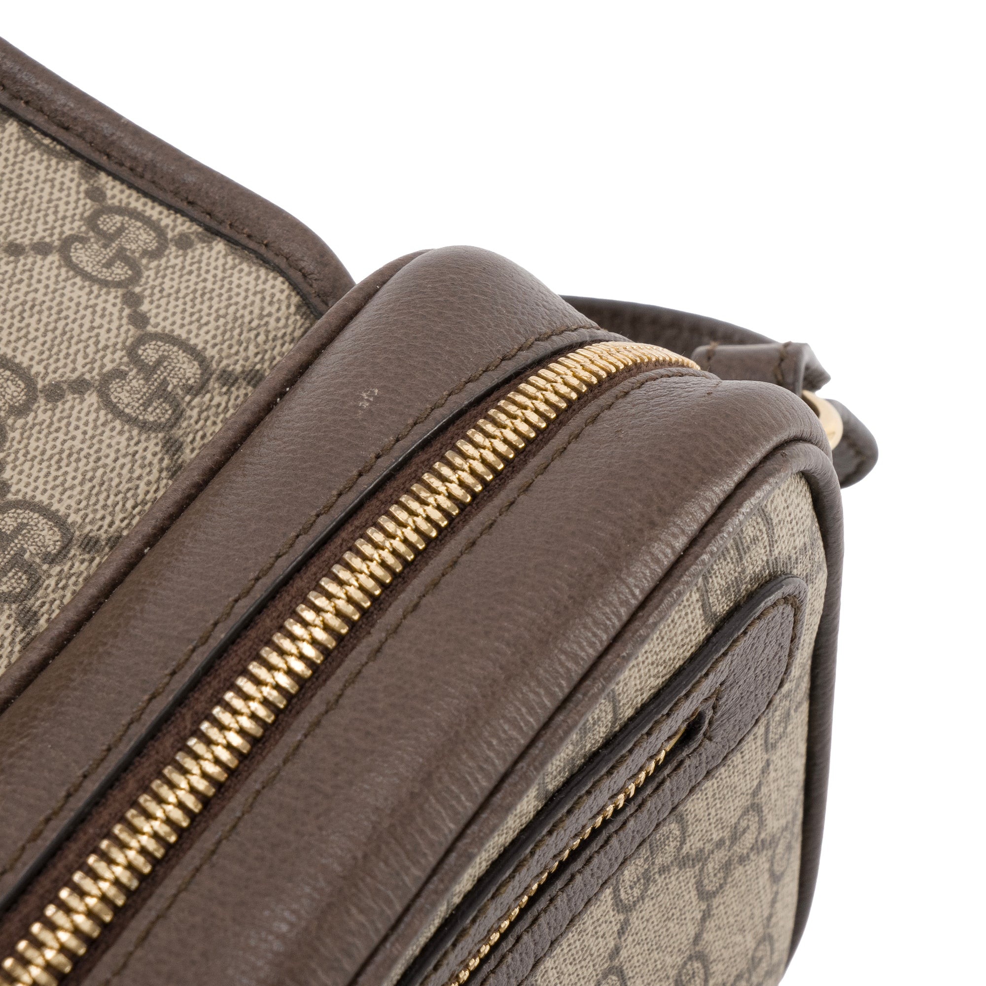 GUCCI - Sac à bandoulière Ophidia Gucci en toile enduite monogrammée et cuir marron