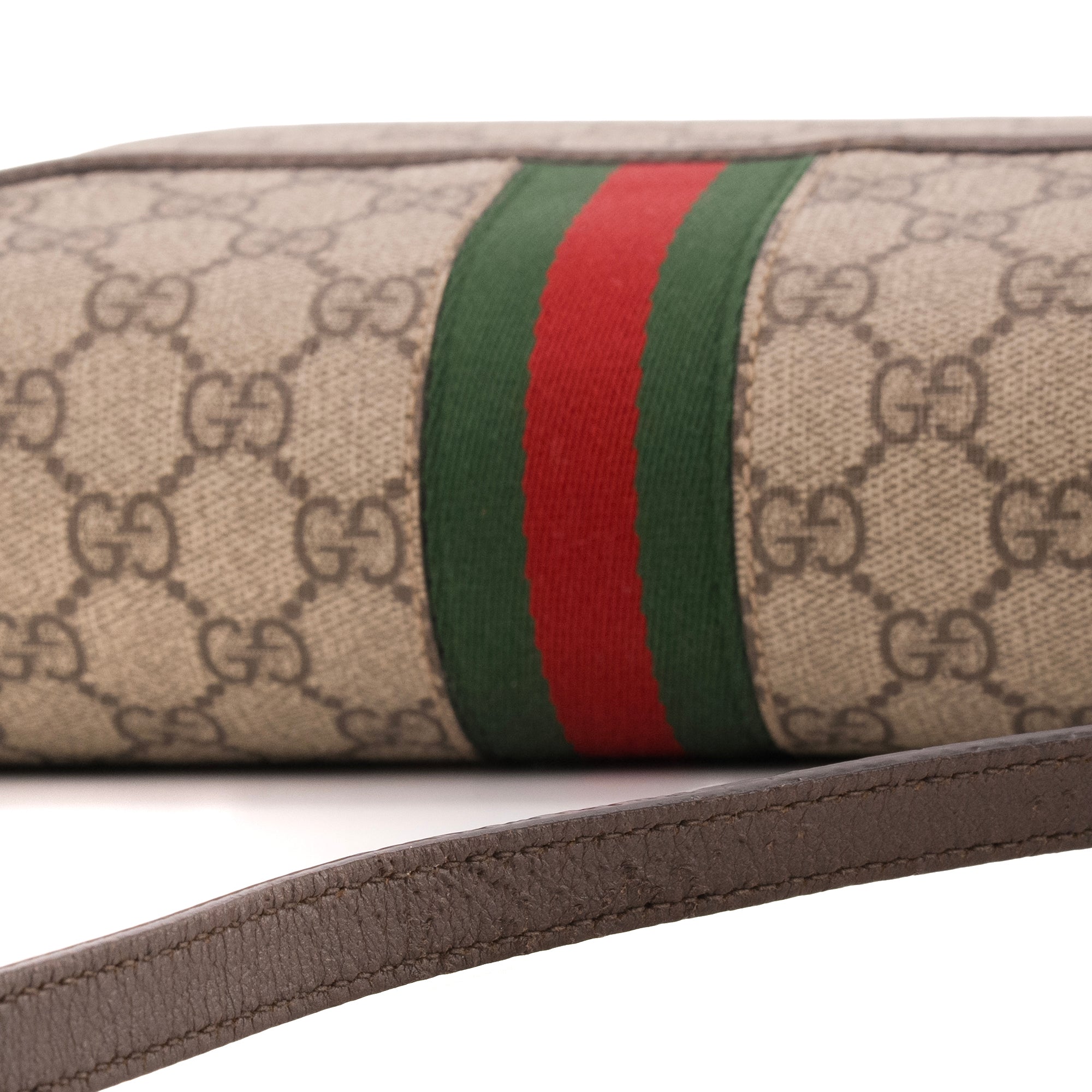 GUCCI - Sac à bandoulière Ophidia Gucci en toile enduite monogrammée et cuir marron