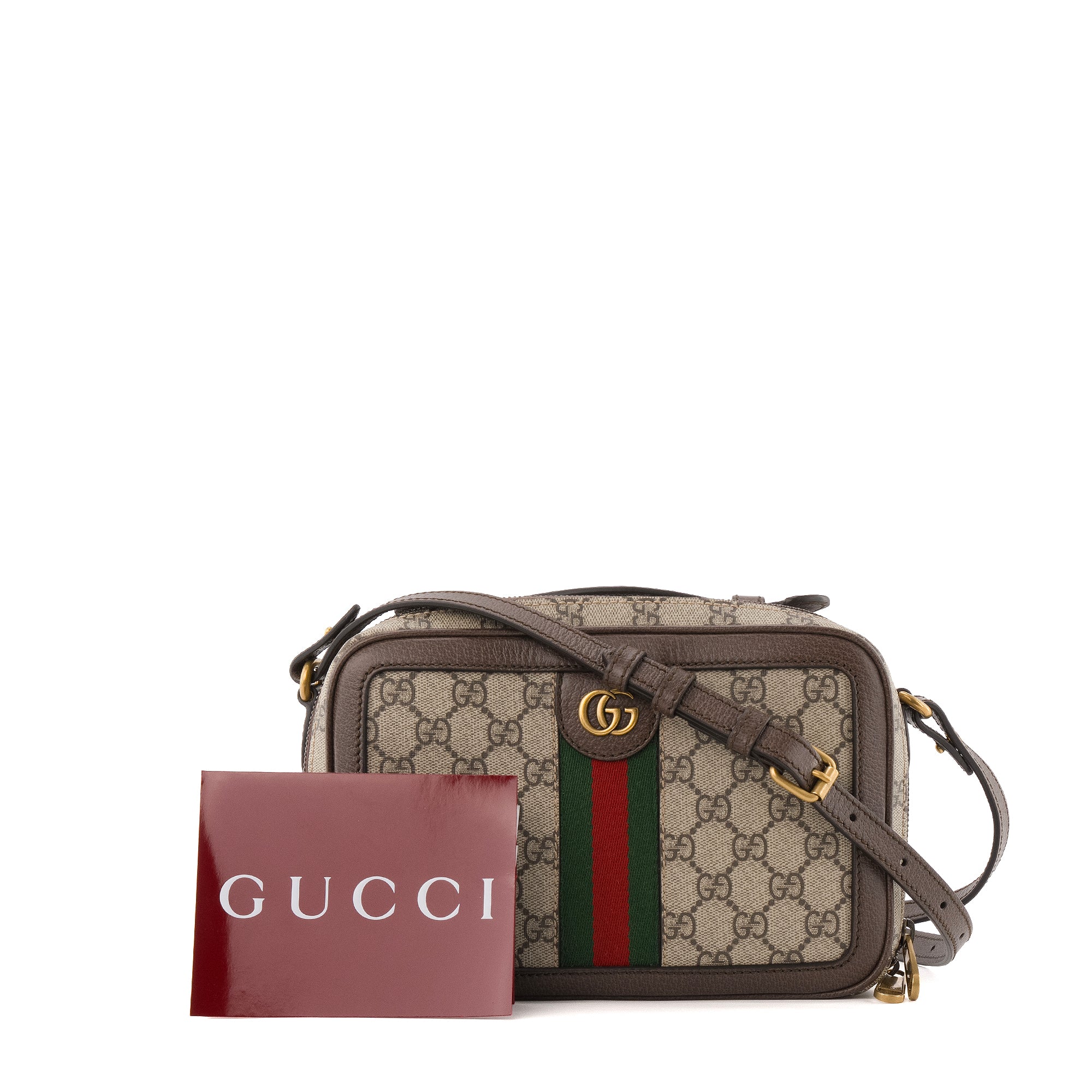 GUCCI - Sac à bandoulière Ophidia petit format Gucci en toile enduite monogrammée