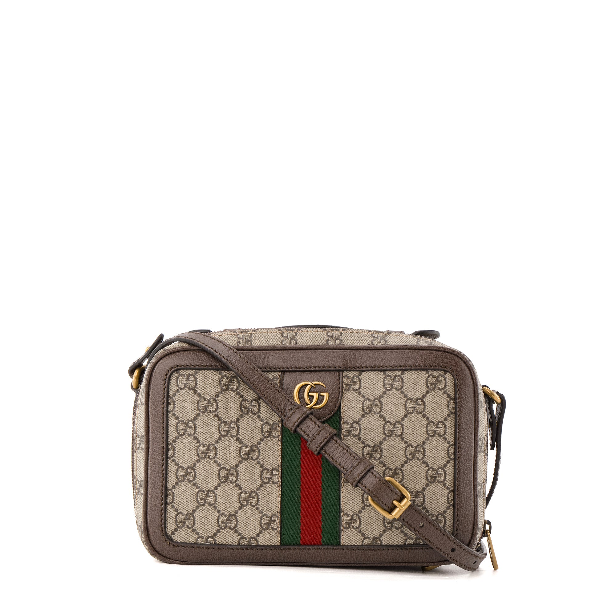GUCCI - Sac à bandoulière Ophidia petit format Gucci en toile enduite monogrammée