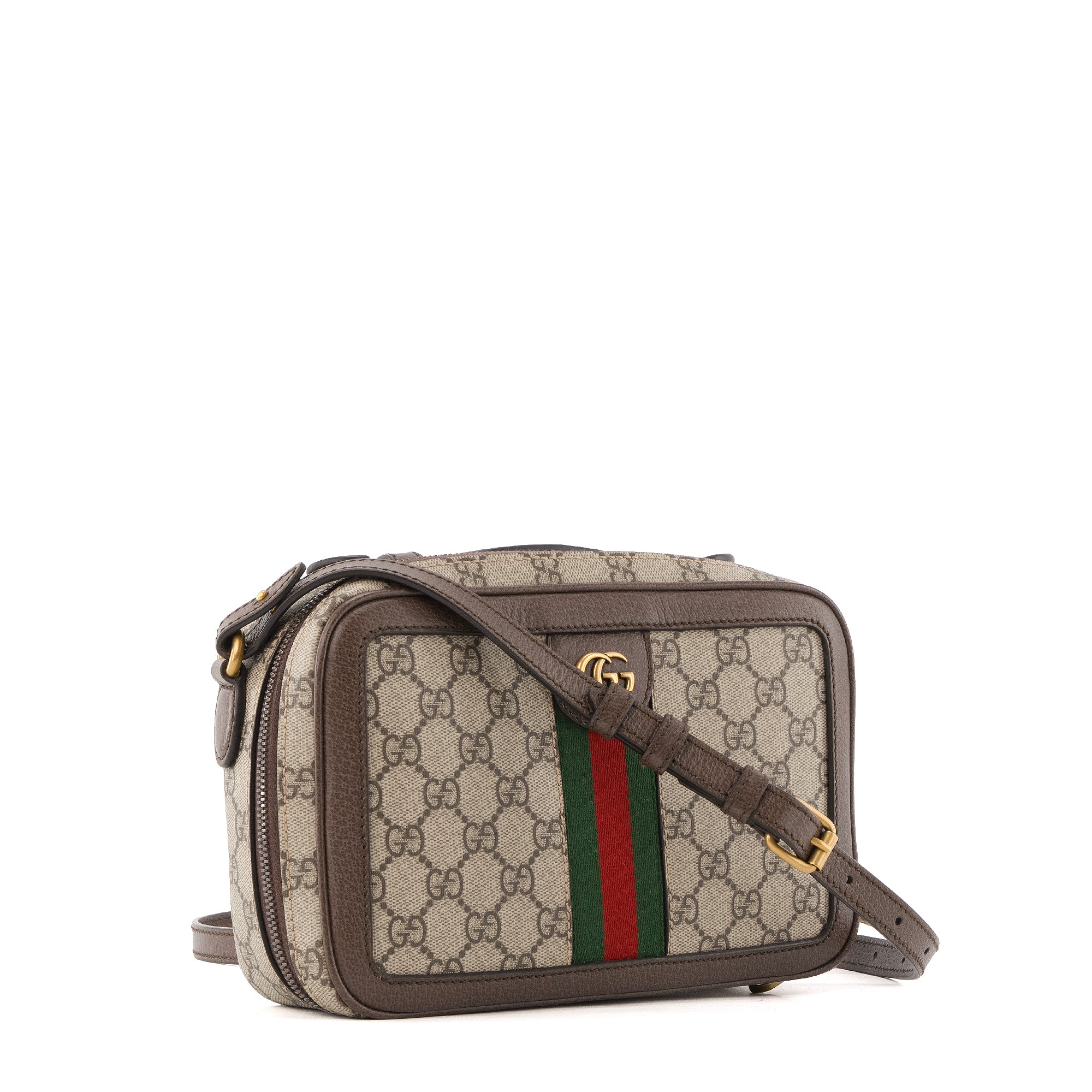GUCCI - Sac à bandoulière Ophidia petit format Gucci en toile enduite monogrammée