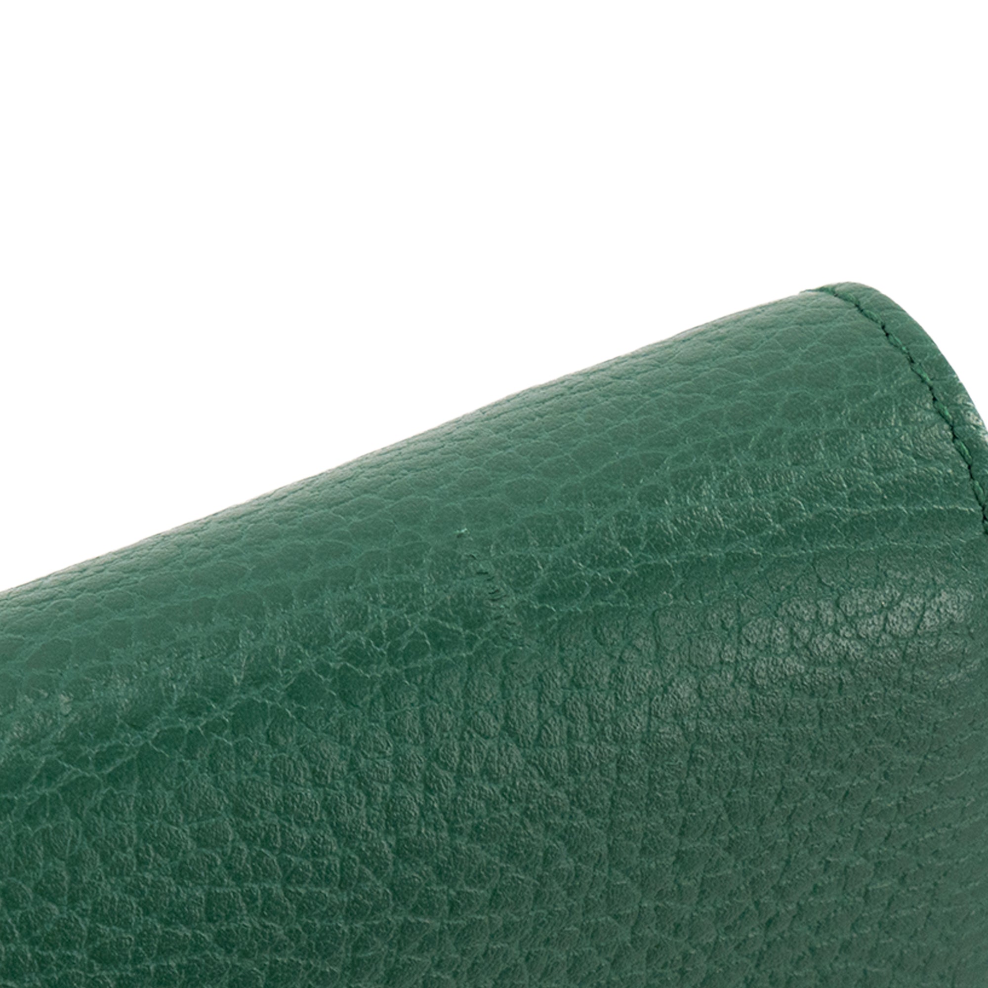 GUCCI - Sac à bandoulière Wallet On Chain Gucci en cuir grainé vert