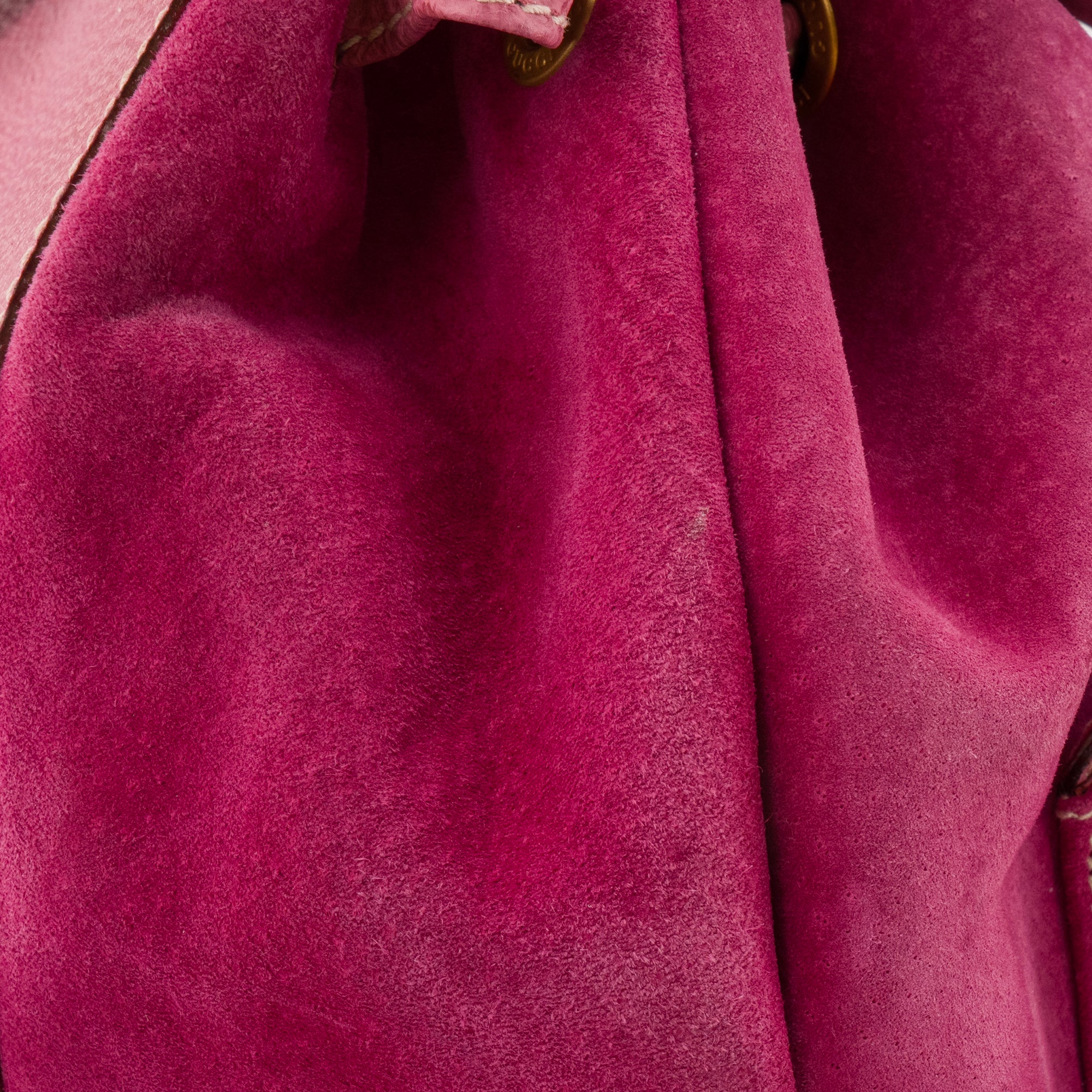 GUCCI - Sac à dos Bamboo Gucci en daim rose