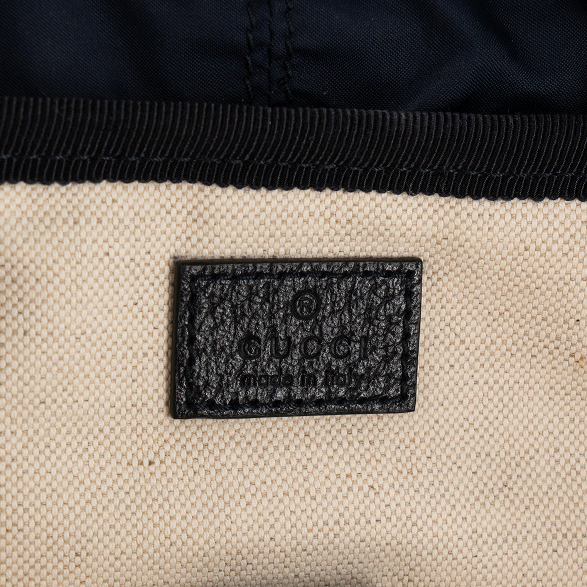 GUCCI - Sac à dos Ophidia Gucci en toile enduite monogrammée bleu marine