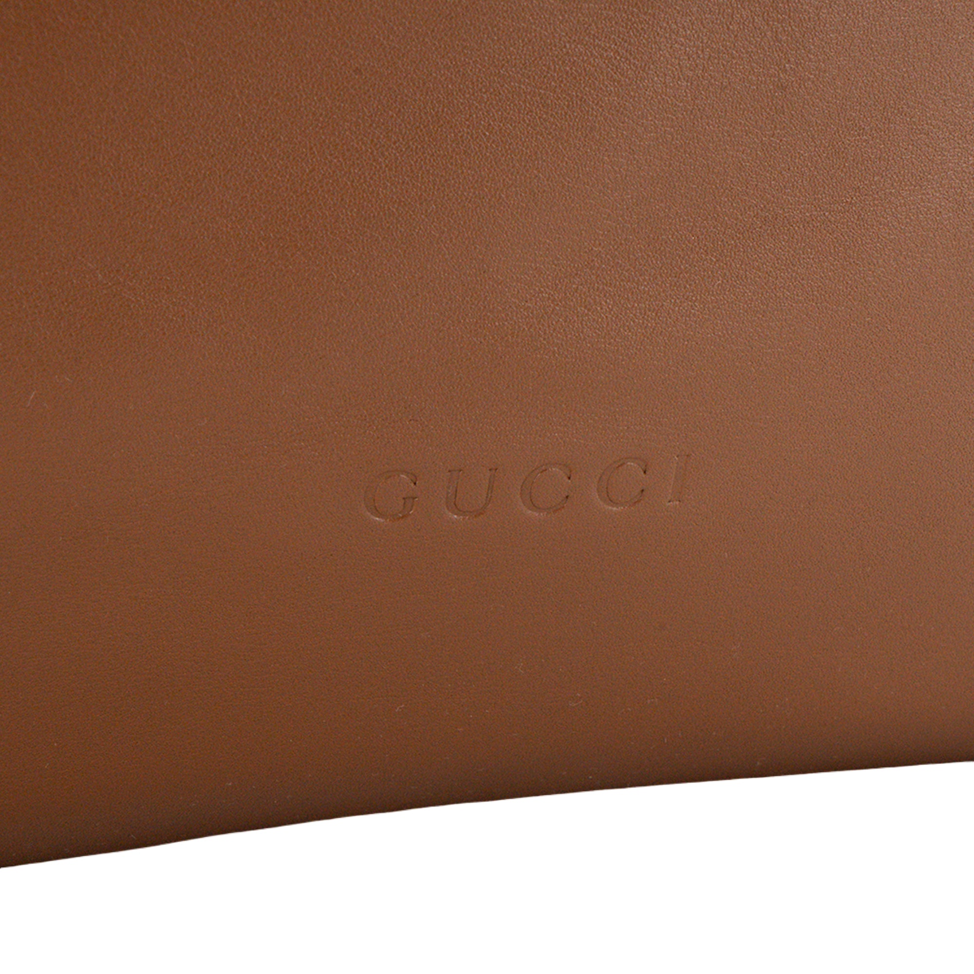 GUCCI - Sac à épaule Beatrix GM Gucci en cuir lisse marron